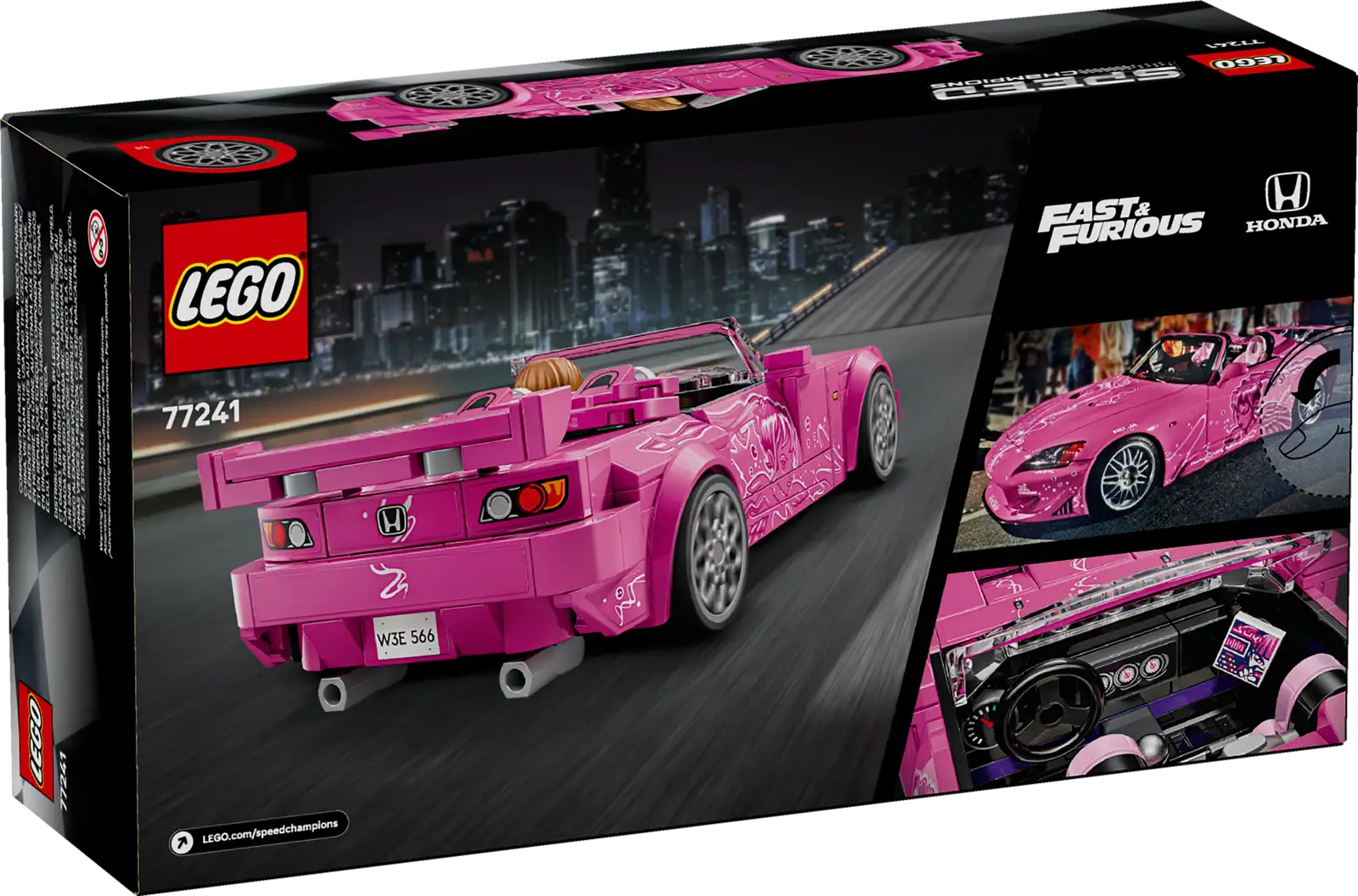 77241-1 2 Fast 2 Furious Honda S2000 Retail Box of Lego® Set of 2 Fast 2 Furious Honda S2000