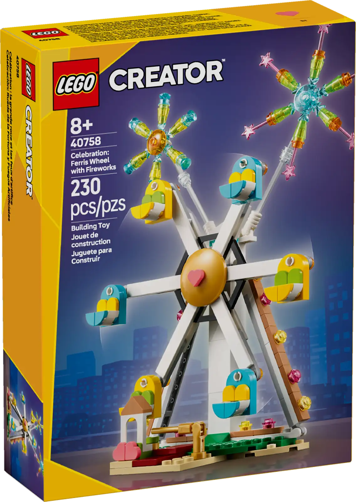 40758-1 Celebration: Ferris Wheel with Fireworks Retail Box of Lego® Set of Celebration: Ferris Wheel with Fireworks