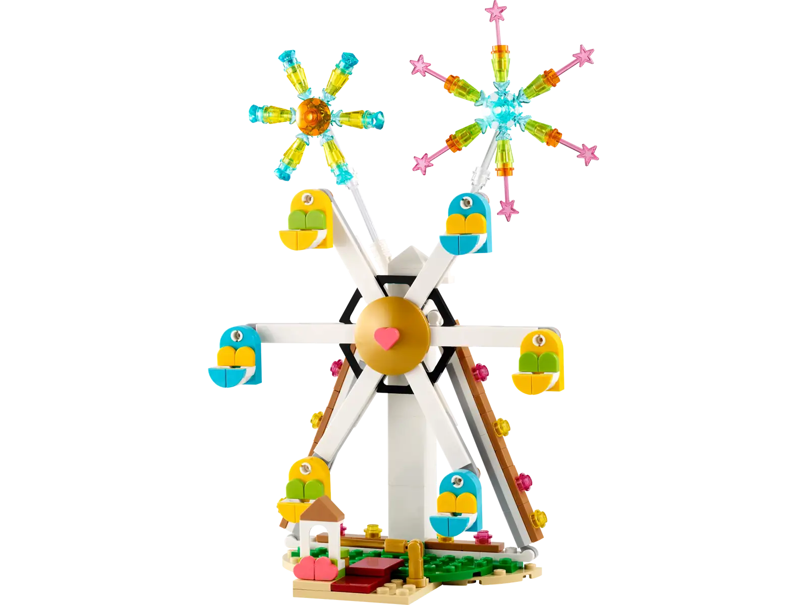 Completely Built Lego® Set of Celebration: Ferris Wheel with Fireworks