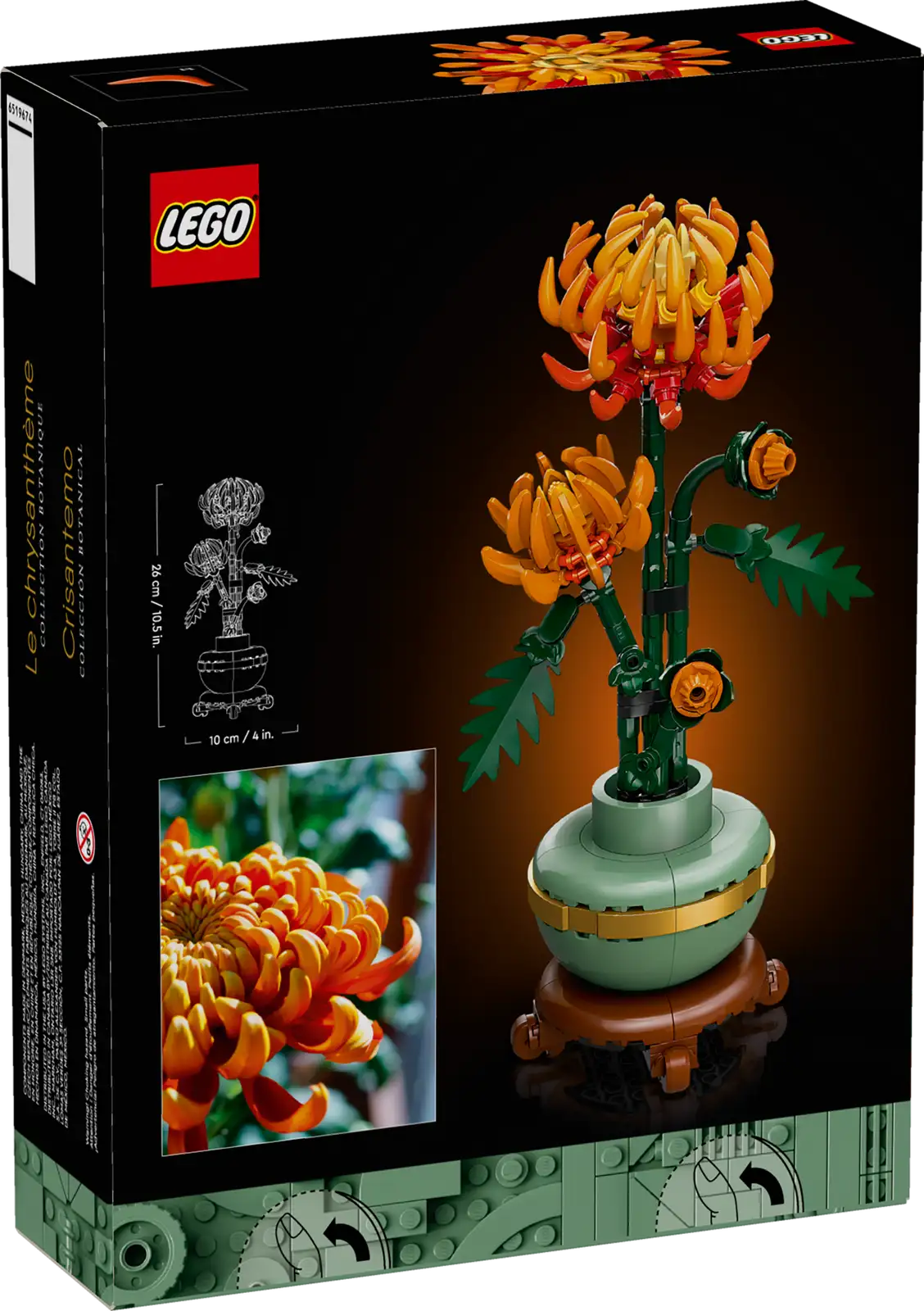 10368-1 Chrysanthemum Retail Box of Lego® Set of Chrysanthemum