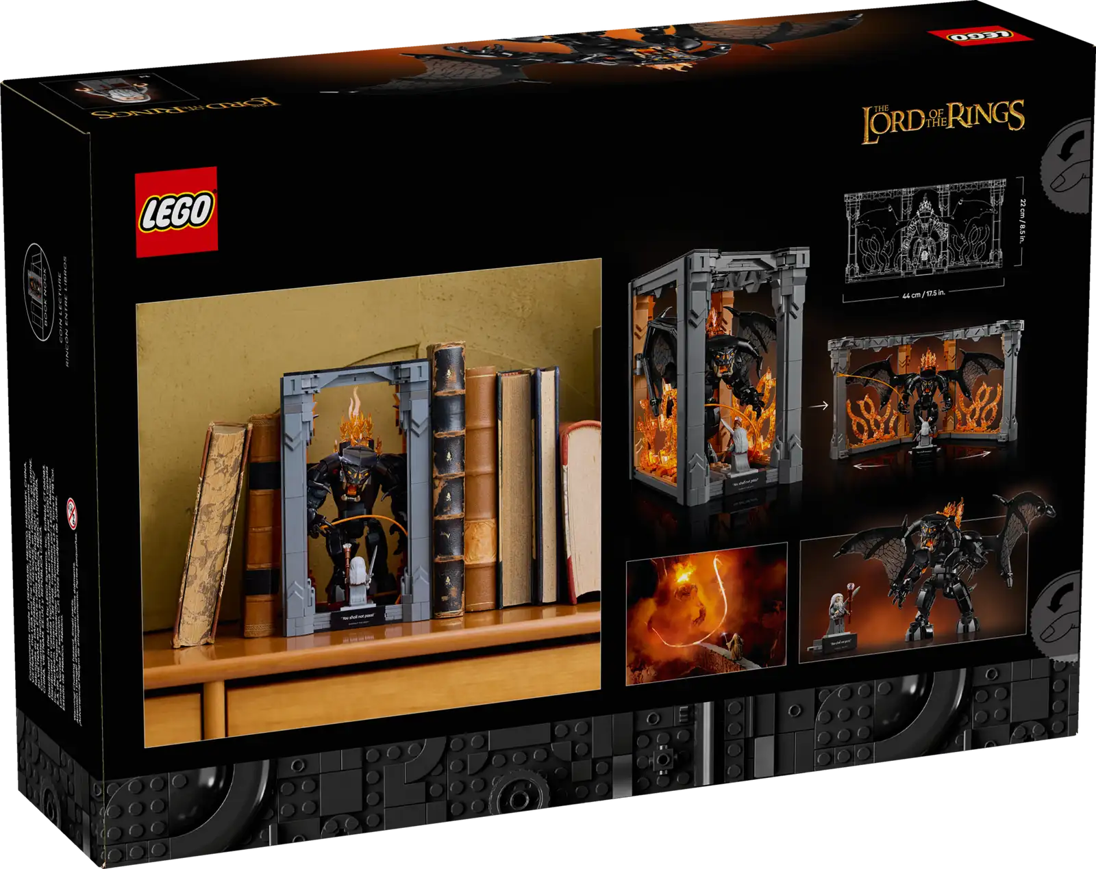10367-1 The Lord of the Rings: Balrog Book Nook Retail Box of Lego® Set of The Lord of the Rings: Balrog Book Nook