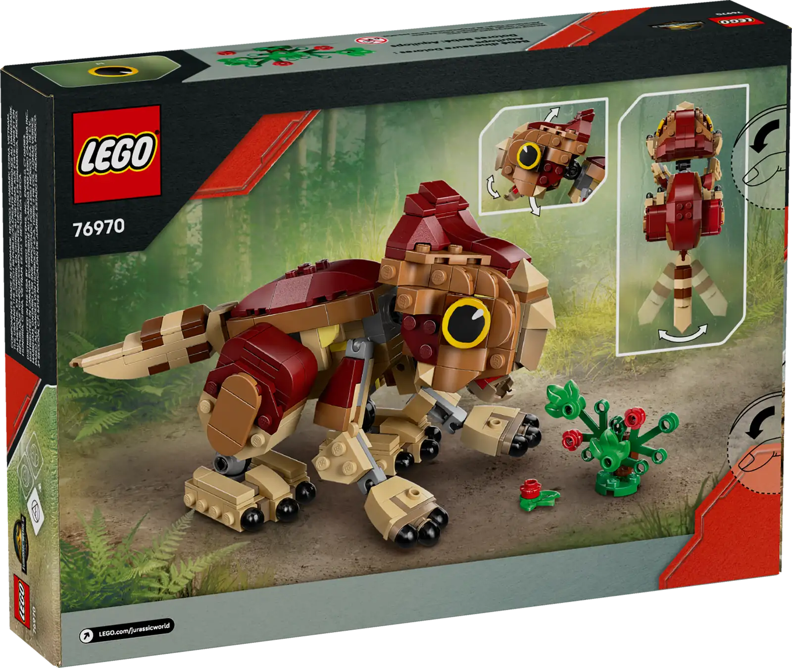 76970-1 Baby Dinosaur Dolores: Aquilops Retail Box of Lego® Set of Baby Dinosaur Dolores: Aquilops