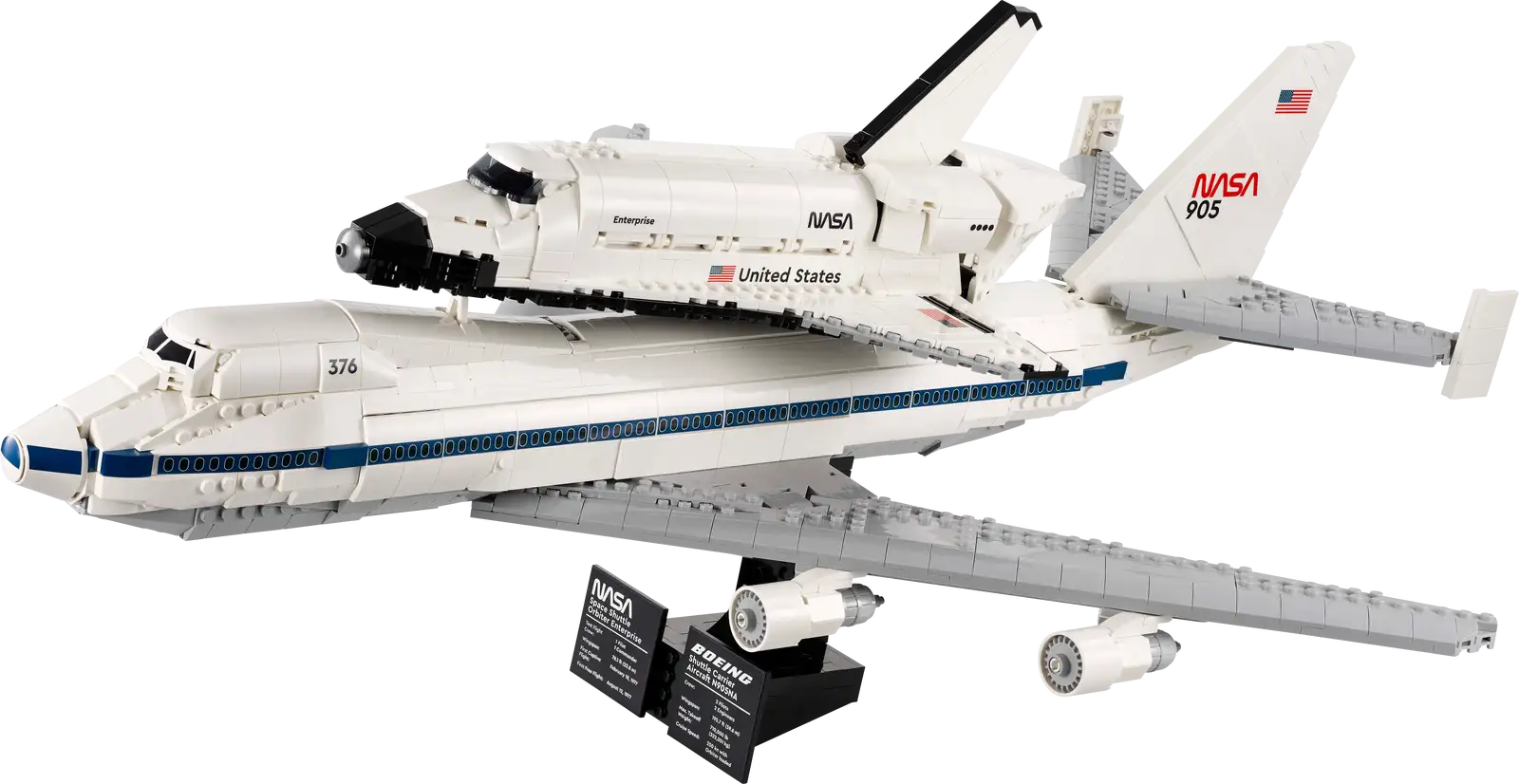 Completely Built Lego® Set of Shuttle Carrier Aircraft