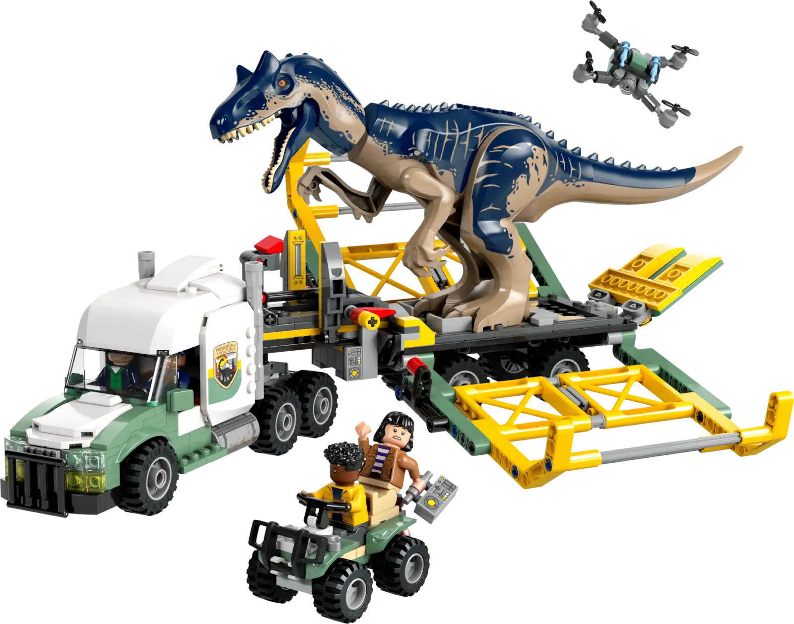 Completely Built Lego® Set of Dinosaur Missions: Allosaurus Transport Truck