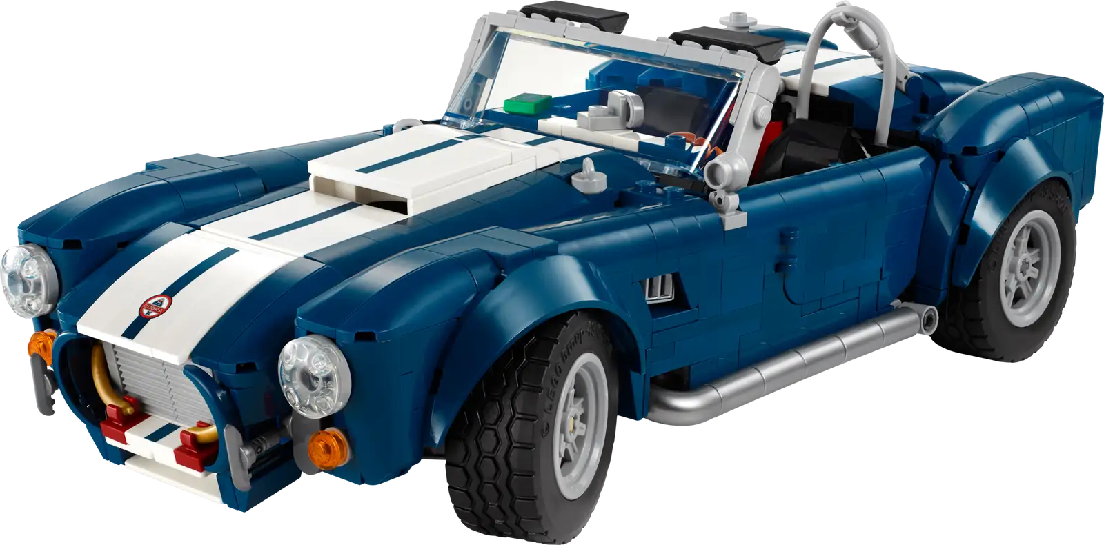 Completely Built Lego® Set of Shelby Cobra 427 S/C
