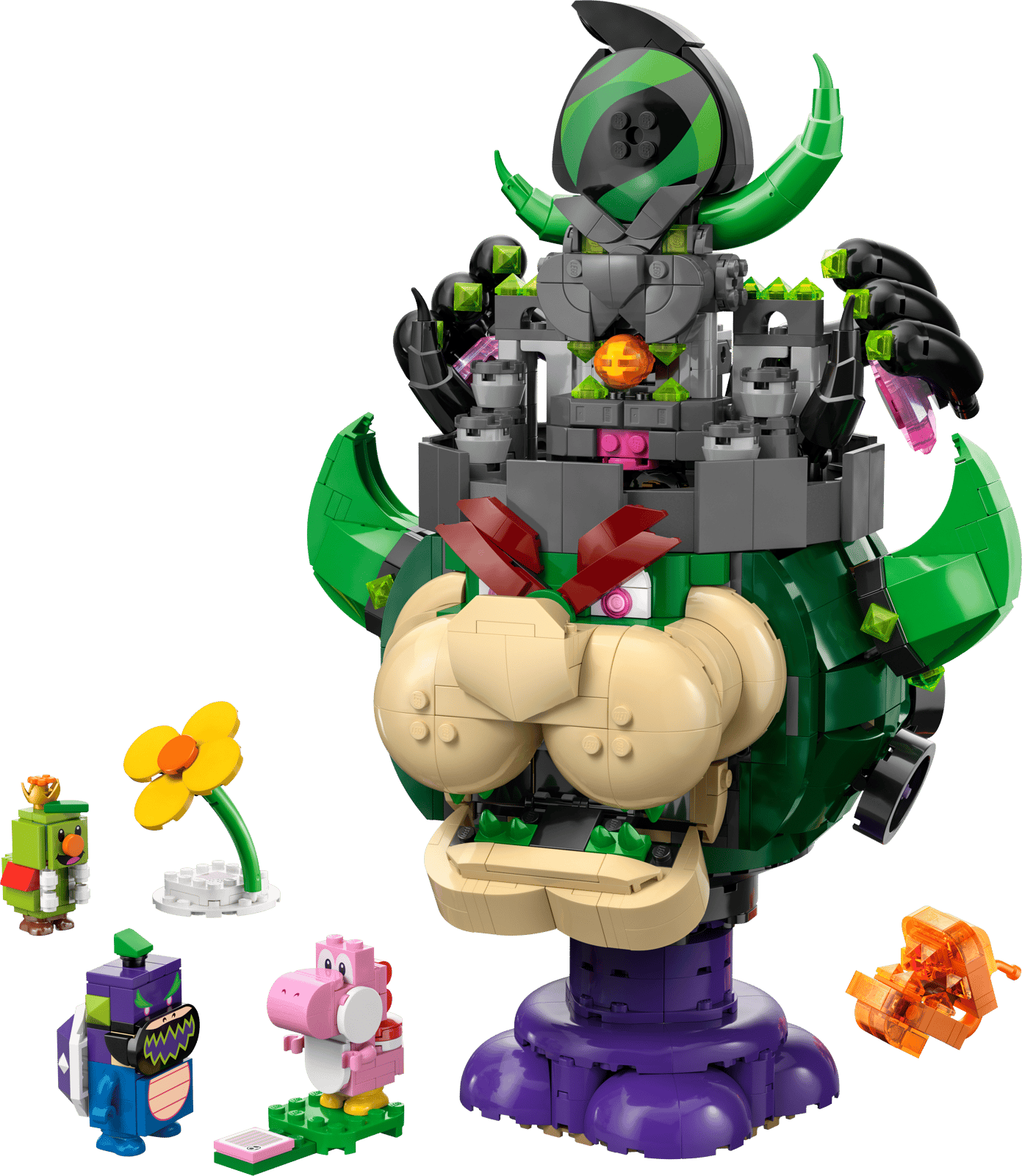 Completely Built Lego® Set of Prince Florian & Castle Bowser