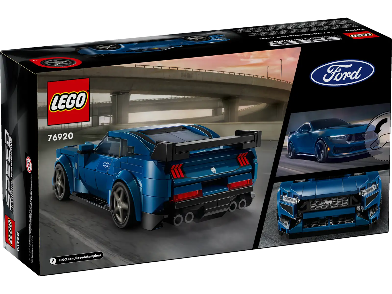 76920-1 Ford Mustang Dark Horse Sports Car Retail Box of Lego® Set of Ford Mustang Dark Horse Sports Car