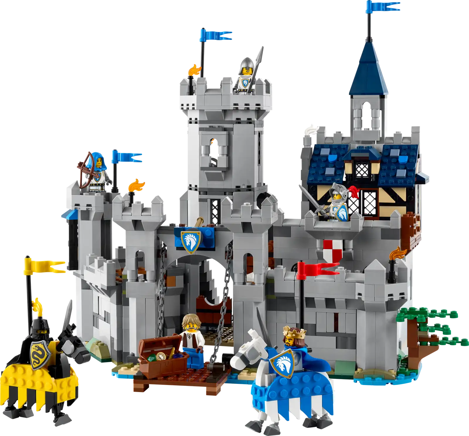 Completely Built Lego® Set of Medieval Horse Knight Castle