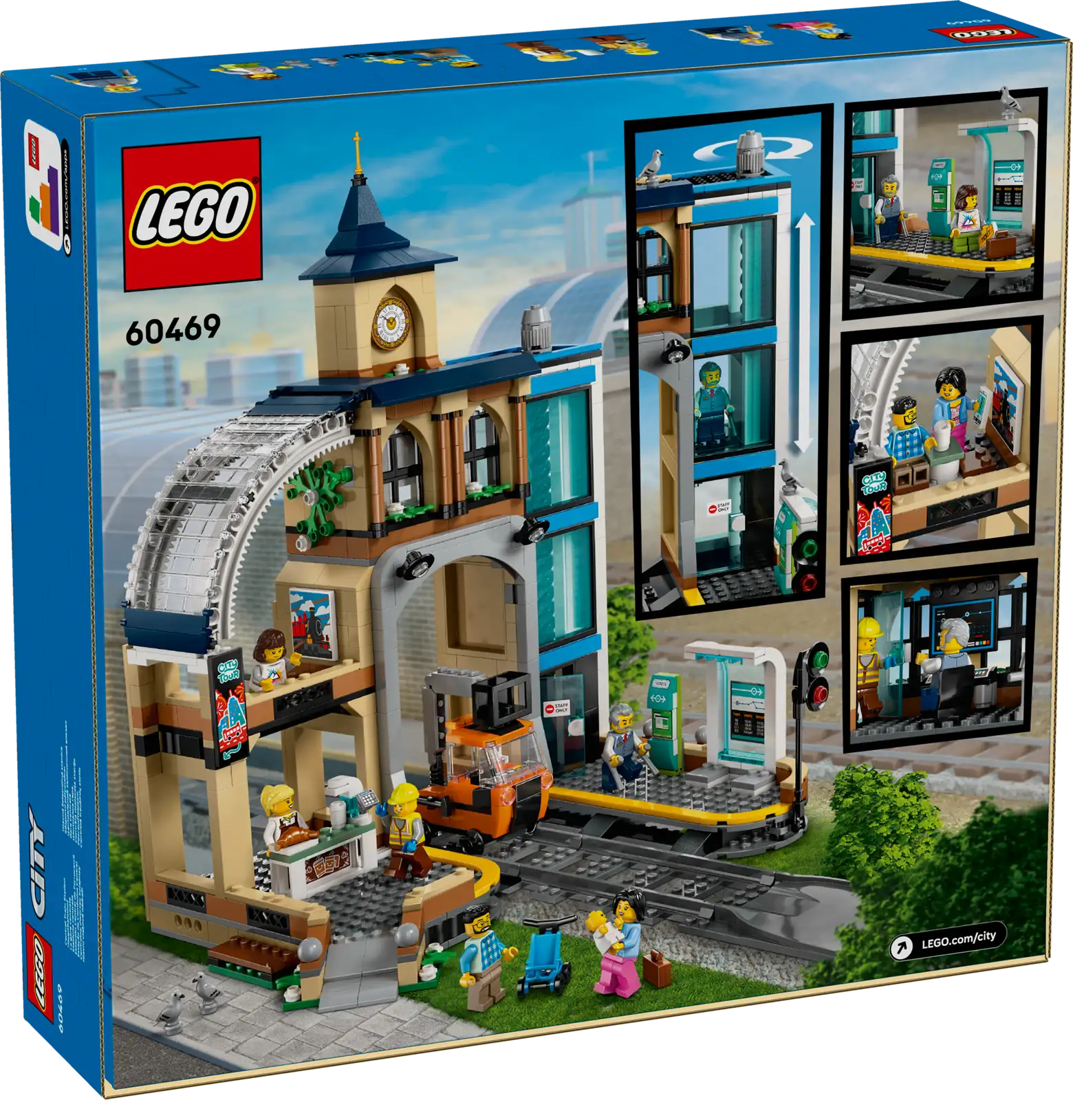 60469-1 Central Train Station Retail Box of Lego® Set of Central Train Station