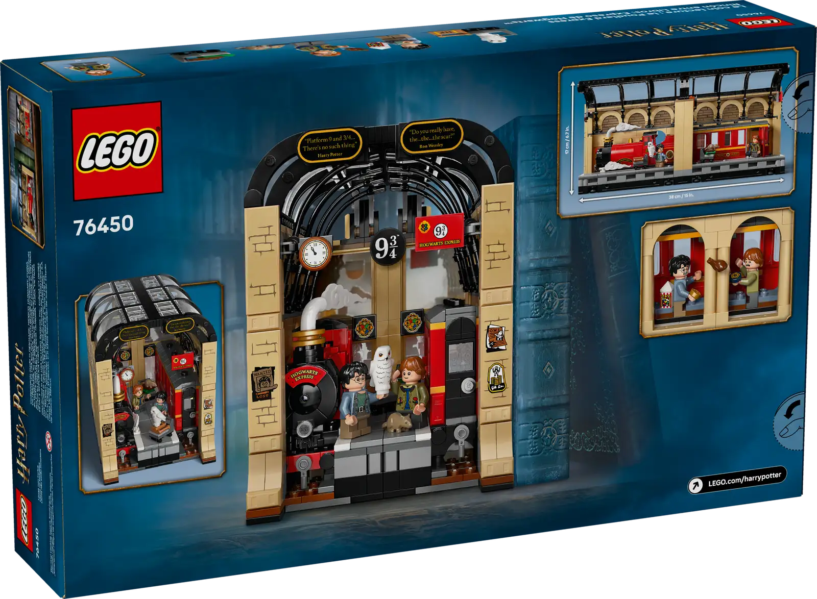 76450-1 Book Nook: Hogwarts Express Retail Box of Lego® Set of Book Nook: Hogwarts Express