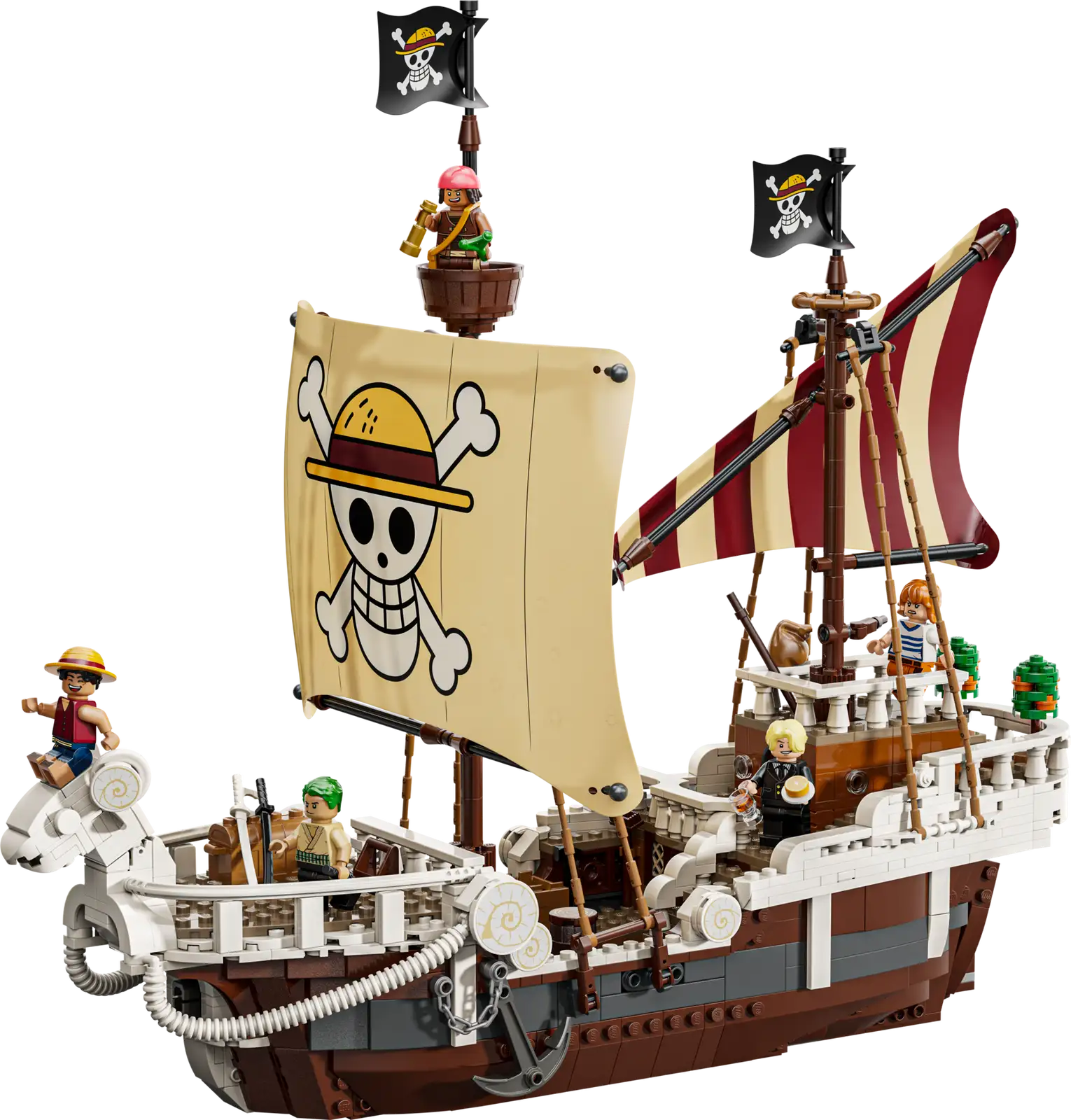 Completely Built Lego® Set of The Going Merry Pirate Ship