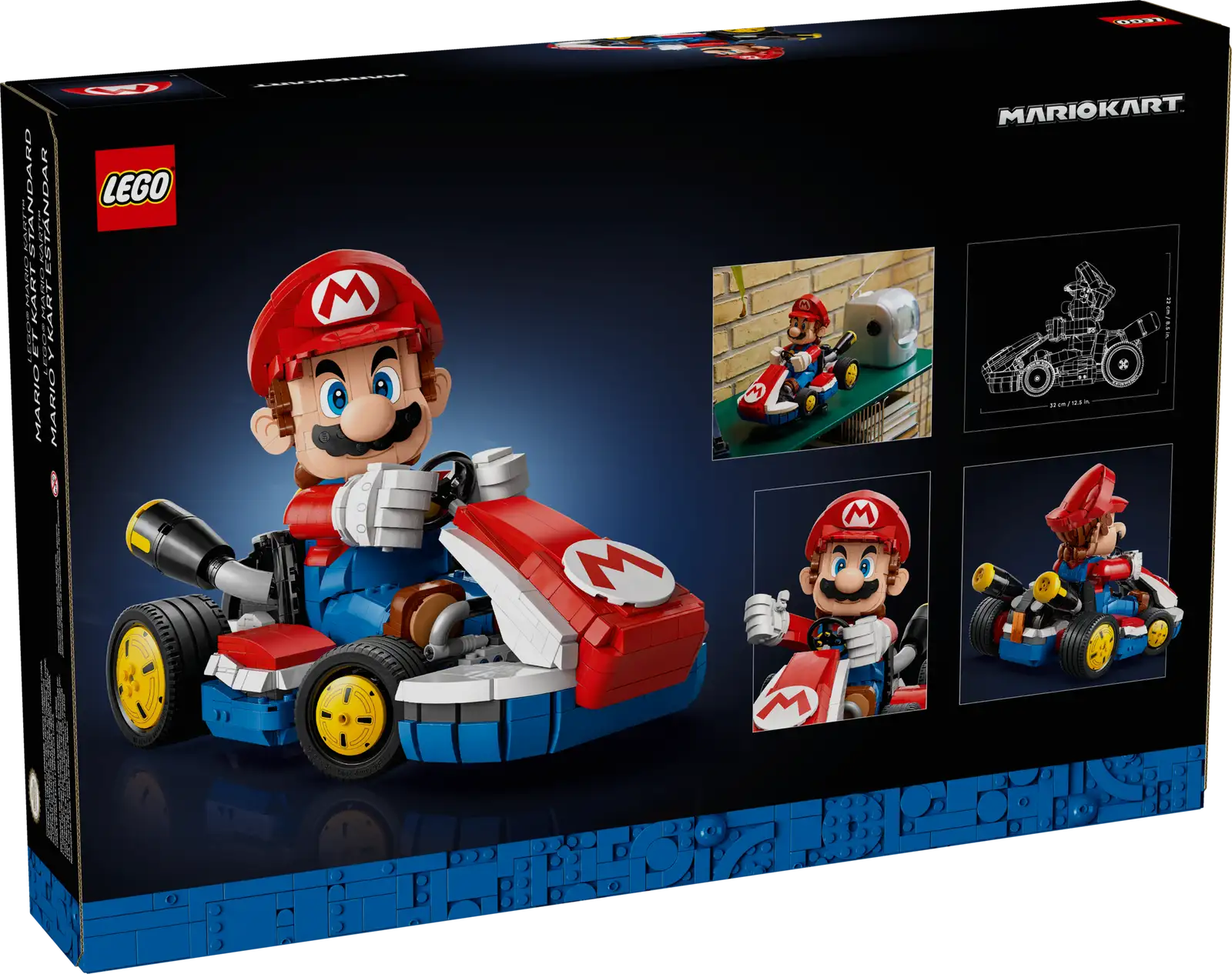 72037-1 Mario Kart – Mario & Standard Kart Retail Box of Lego® Set of Mario Kart – Mario & Standard Kart