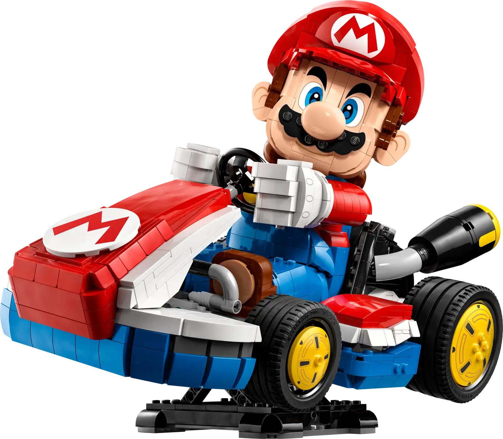 Completely Built Lego® Set of Mario Kart – Mario & Standard Kart