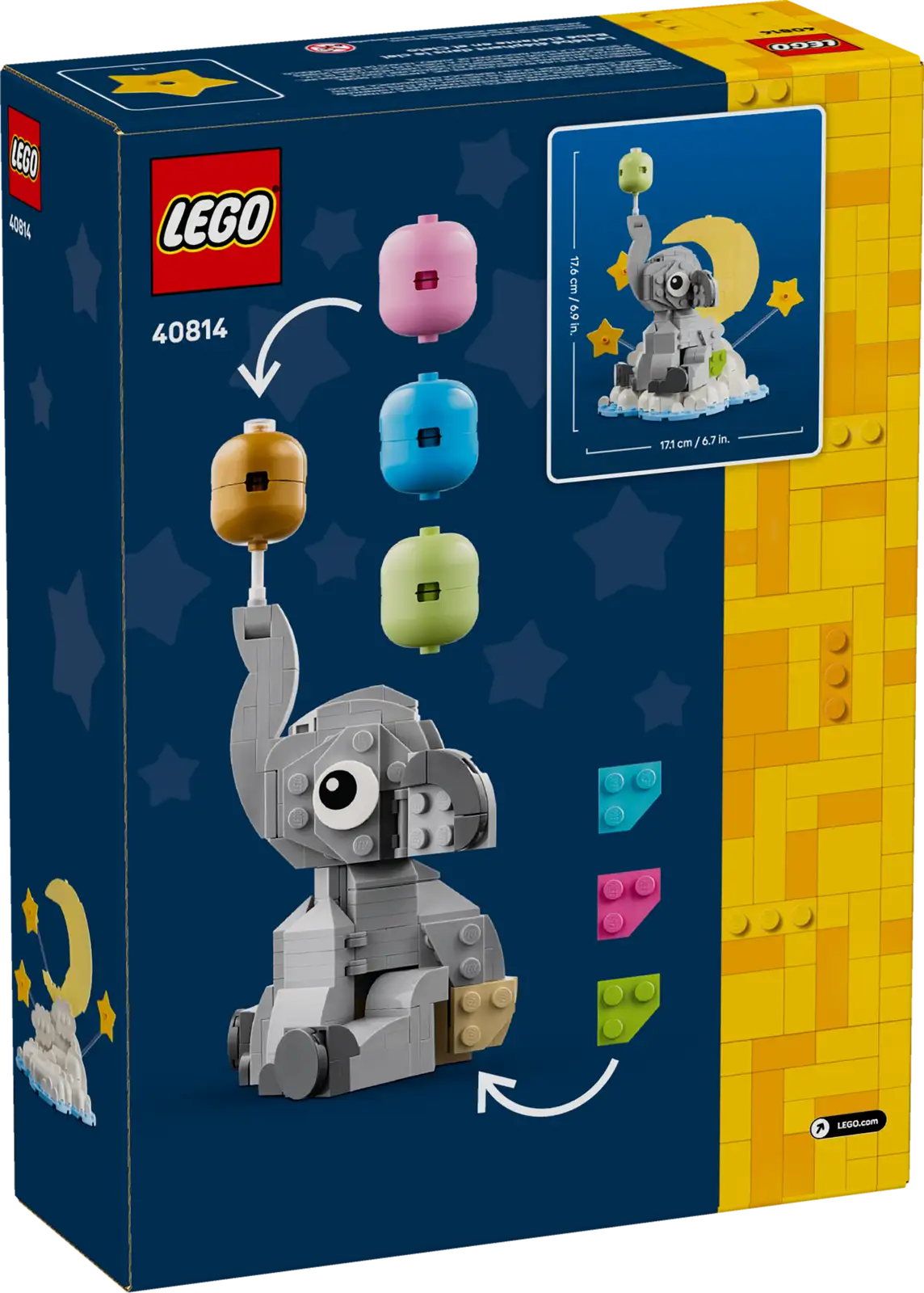 40814-1 Baby Elephant in the Sky Retail Box of Lego® Set of Baby Elephant in the Sky