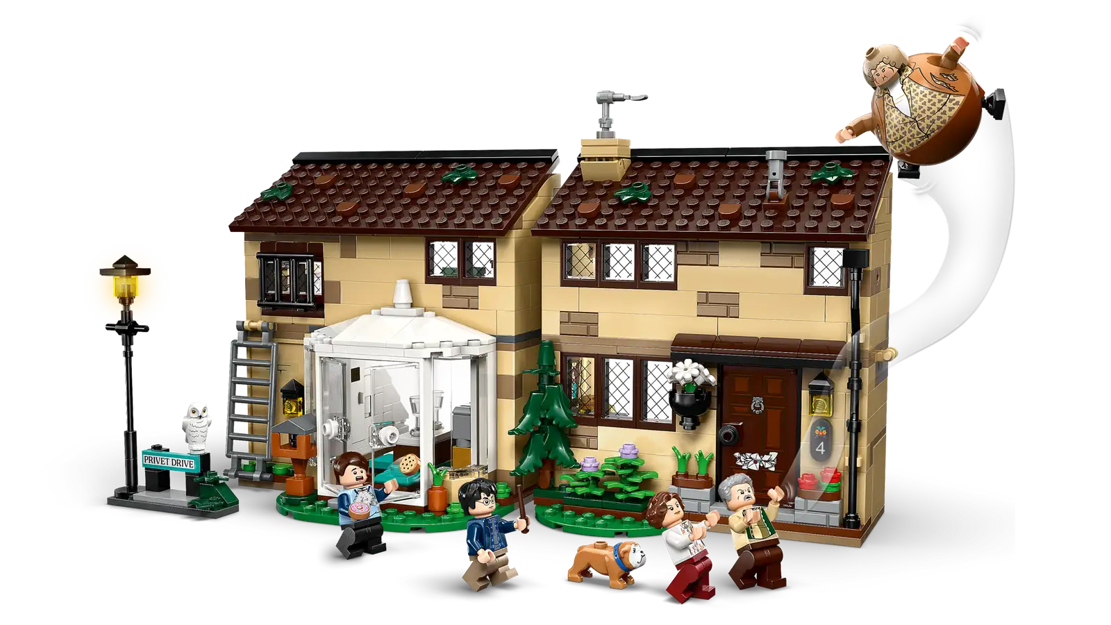 Completely Built Lego® Set of Privet Drive: Aunt Marge's Visit