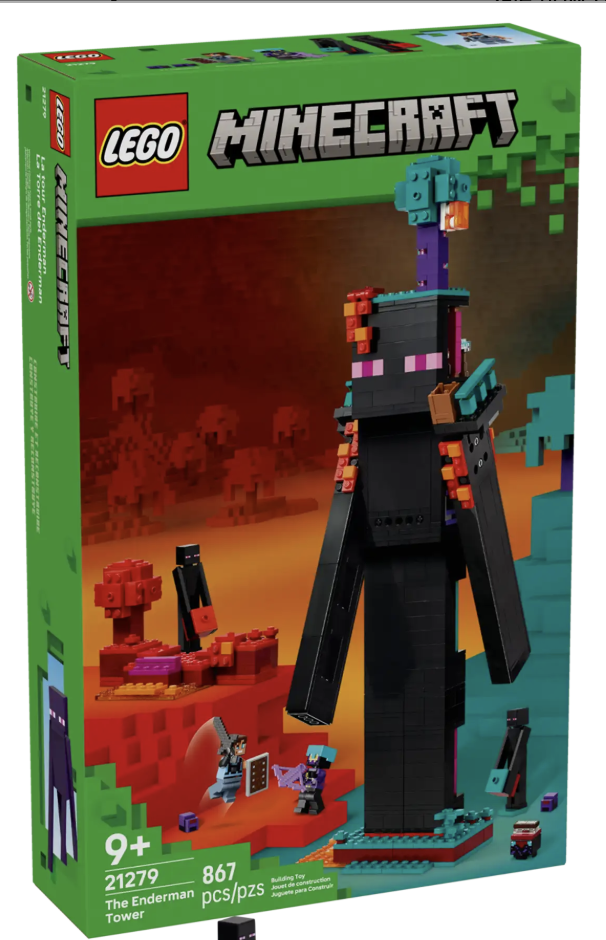 21279-1 The Enderman Tower Retail Box of Lego® Set of The Enderman Tower
