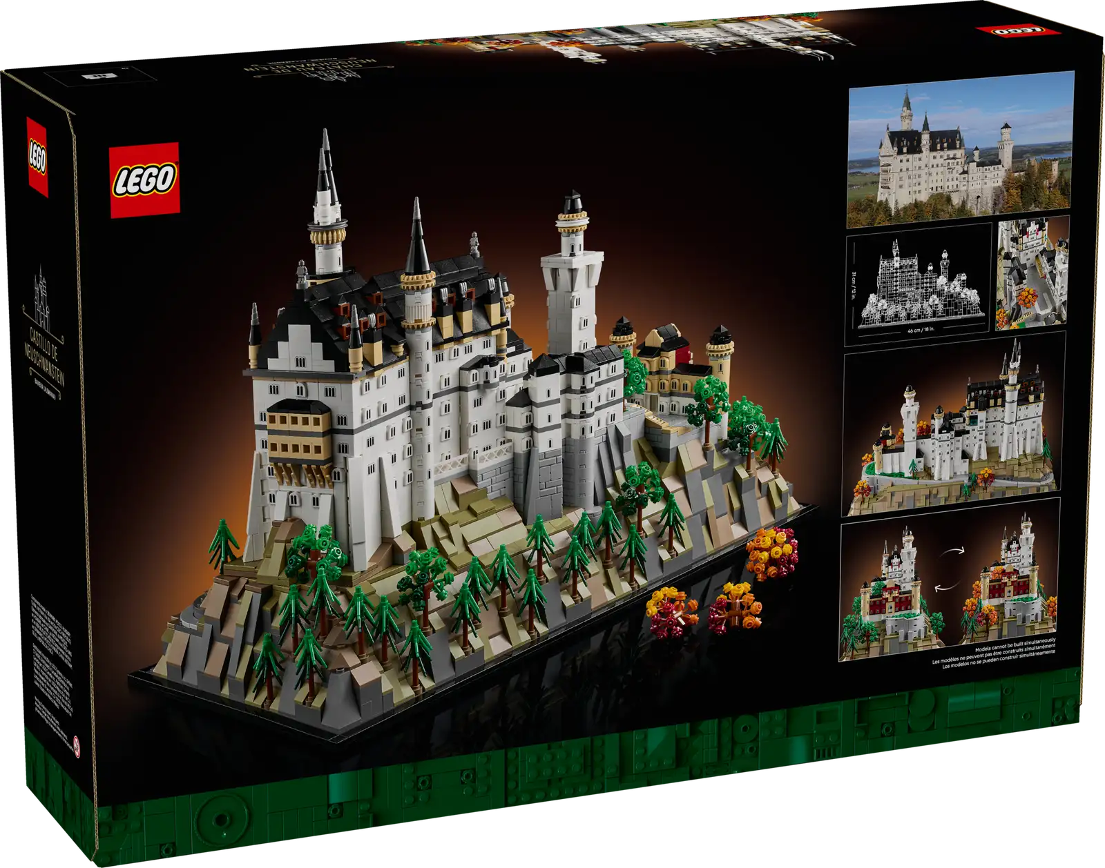 21063-1 Neuschwanstein Castle Retail Box of Lego® Set of Neuschwanstein Castle