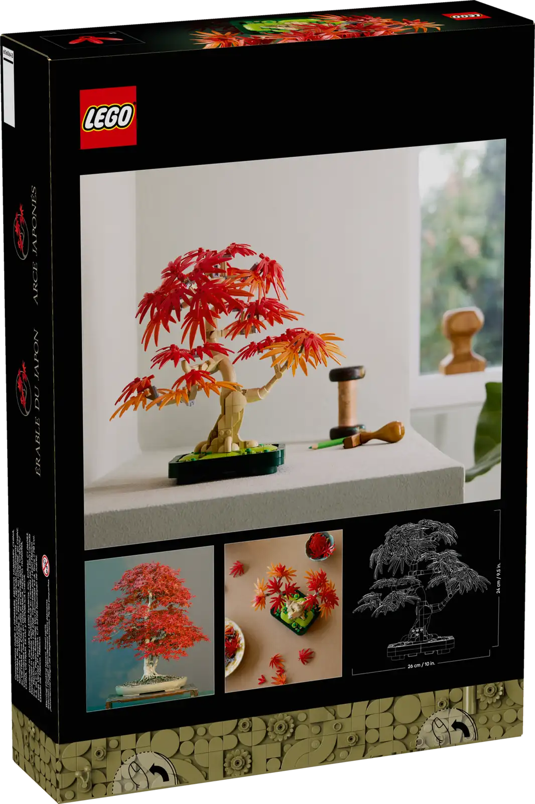10348-1 Japanese Red Maple Bonsai Tree Retail Box of Lego® Set of Japanese Red Maple Bonsai Tree