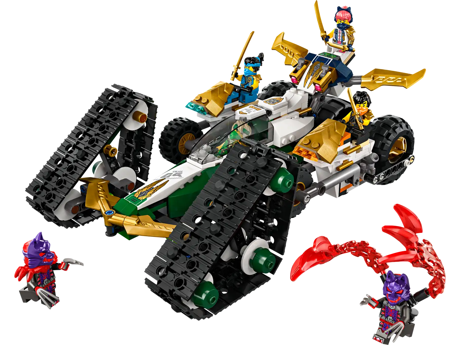 Completely Built Lego® Set of Ninja Team Combo Vehicle