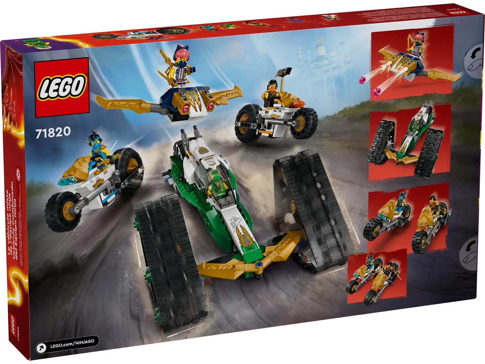 71820-1 Ninja Team Combo Vehicle Retail Box of Lego® Set of Ninja Team Combo Vehicle