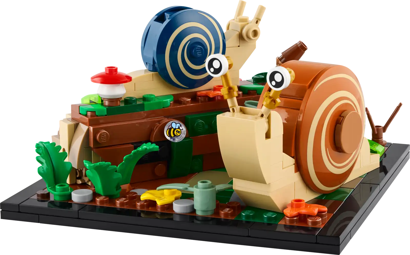 Completely Built Lego® Set of Friendly Snails