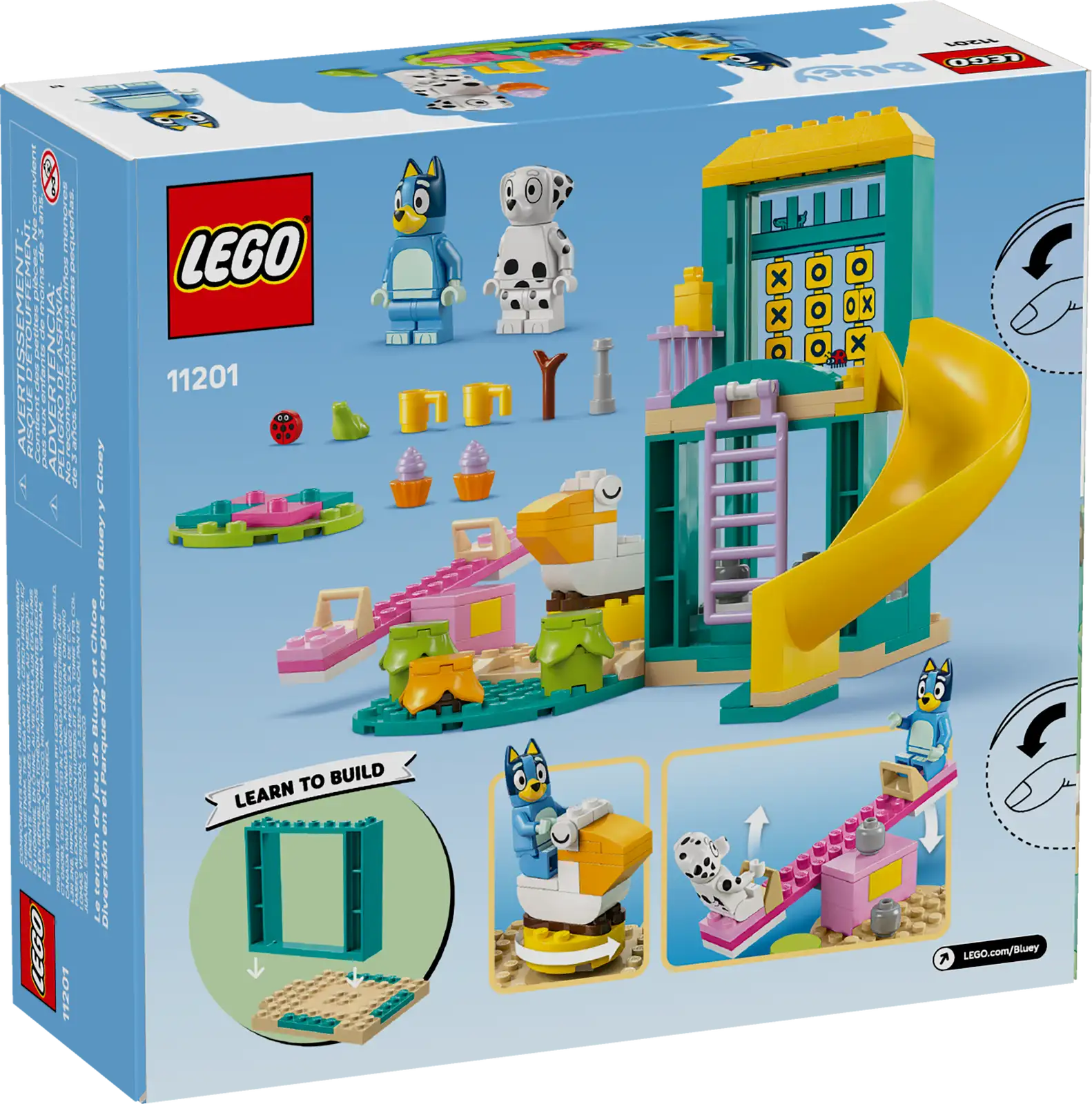11201-1 Playground Fun with Bluey Retail Box of Lego® Set of Playground Fun with Bluey