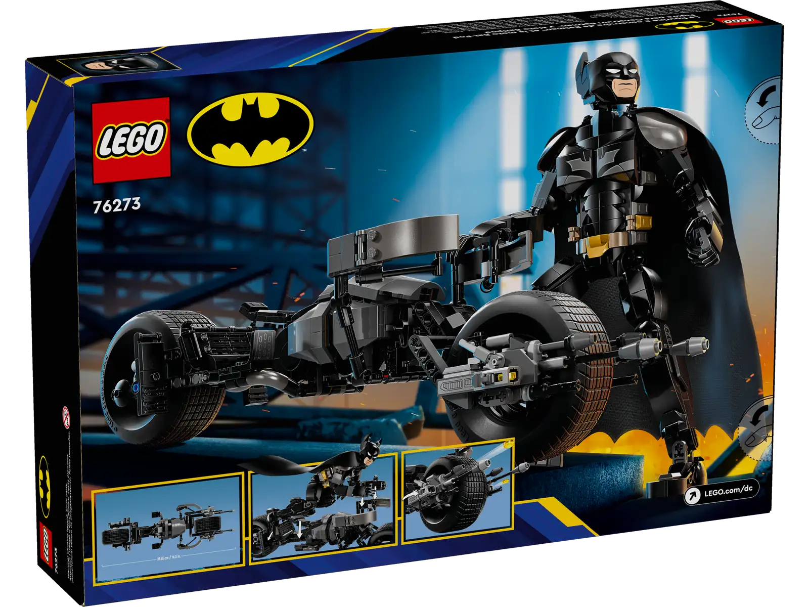 Retail Box of Lego® Set of Batman Construction Figure and the Bat-Pod Bike