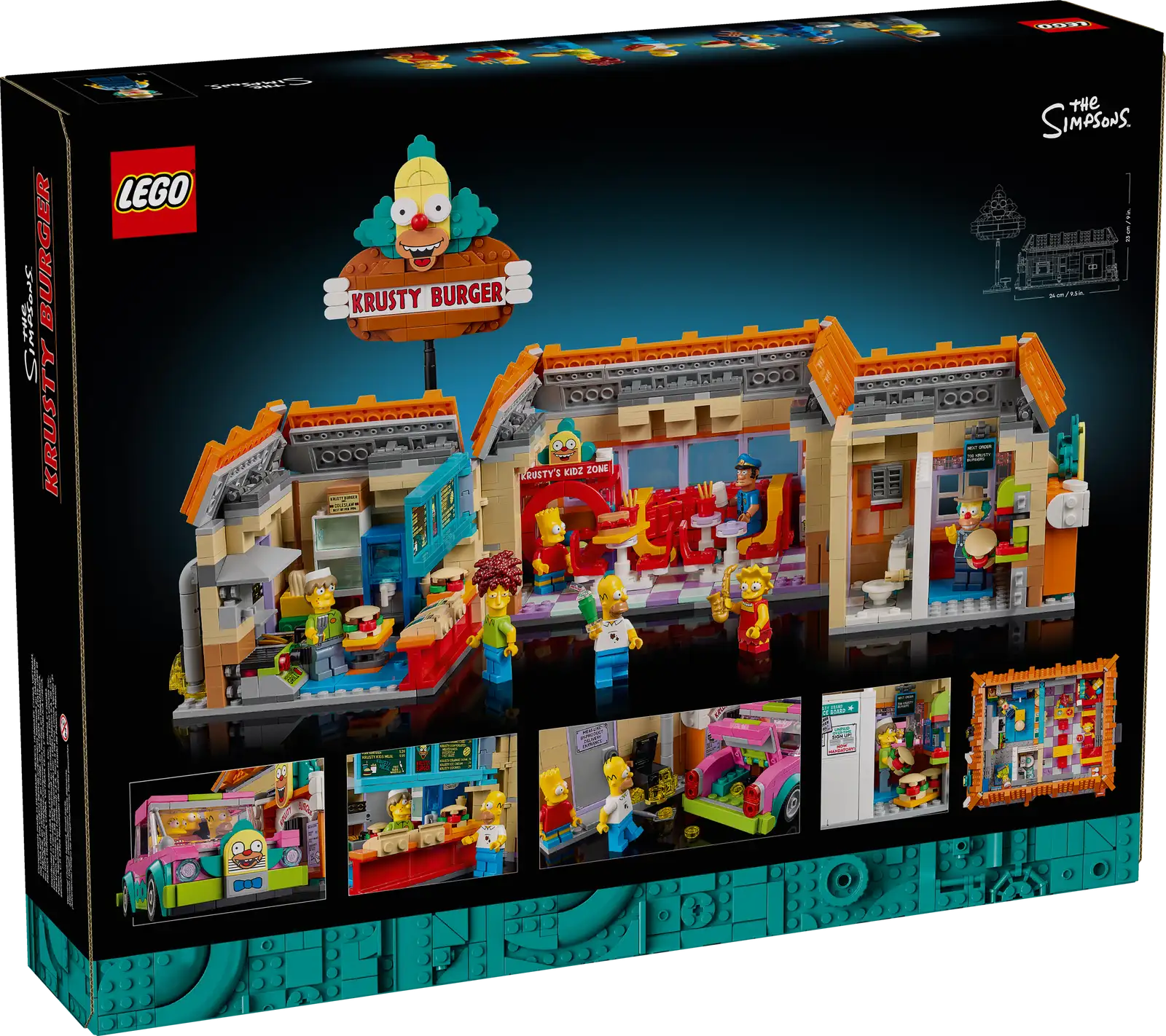 10352-1 The Simpsons: Krusty Burger Retail Box of Lego® Set of The Simpsons: Krusty Burger