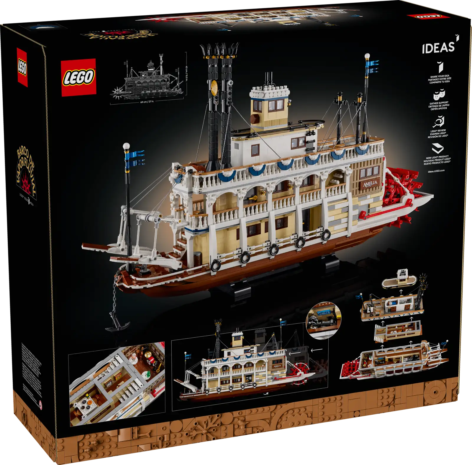 21356-1 River Steamboat Retail Box of Lego® Set of River Steamboat
