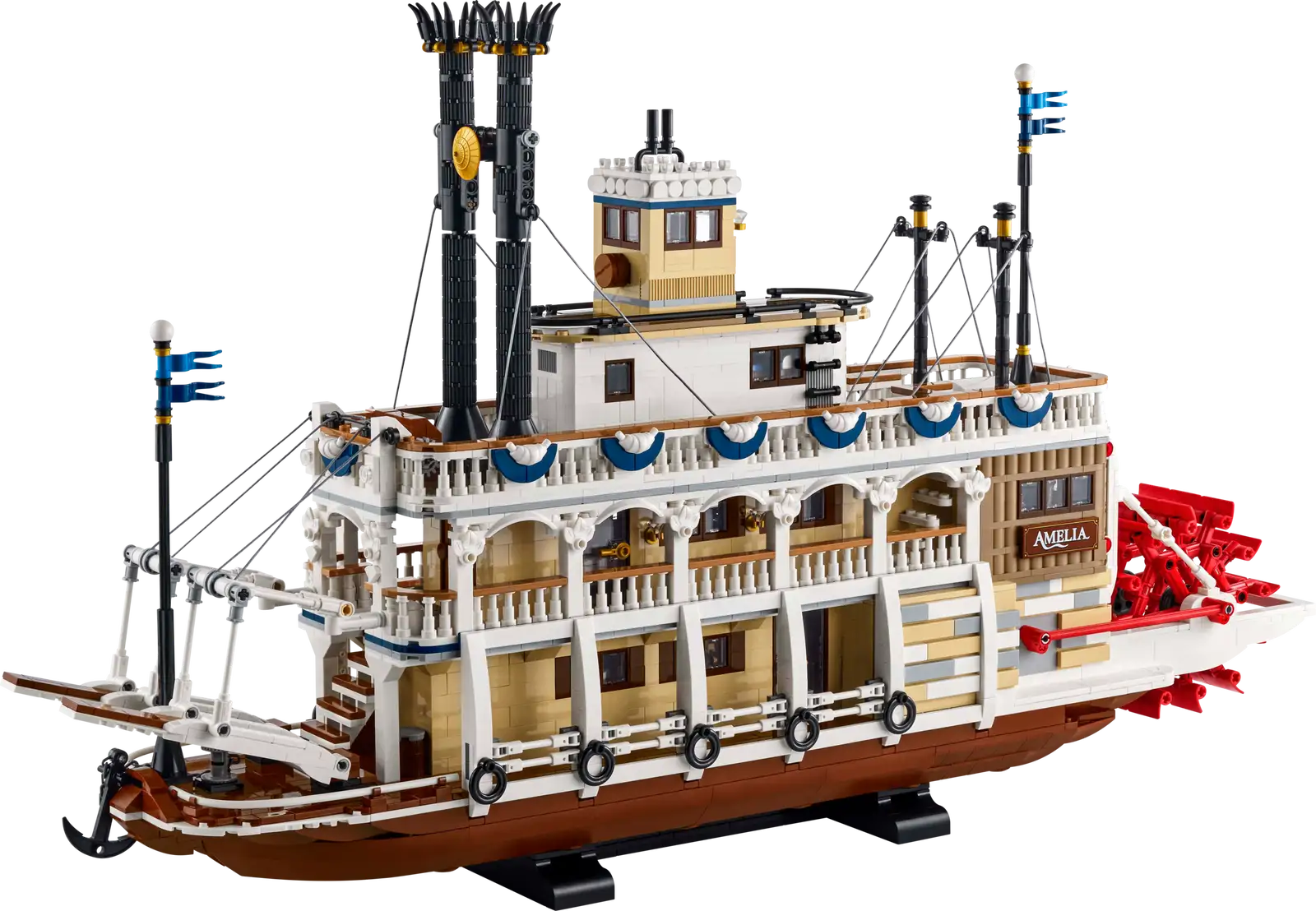 Completely Built Lego® Set of River Steamboat