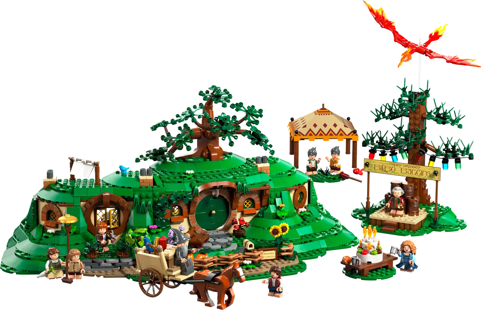 Completely Built Lego® Set of The Lord of the Rings: The Shire