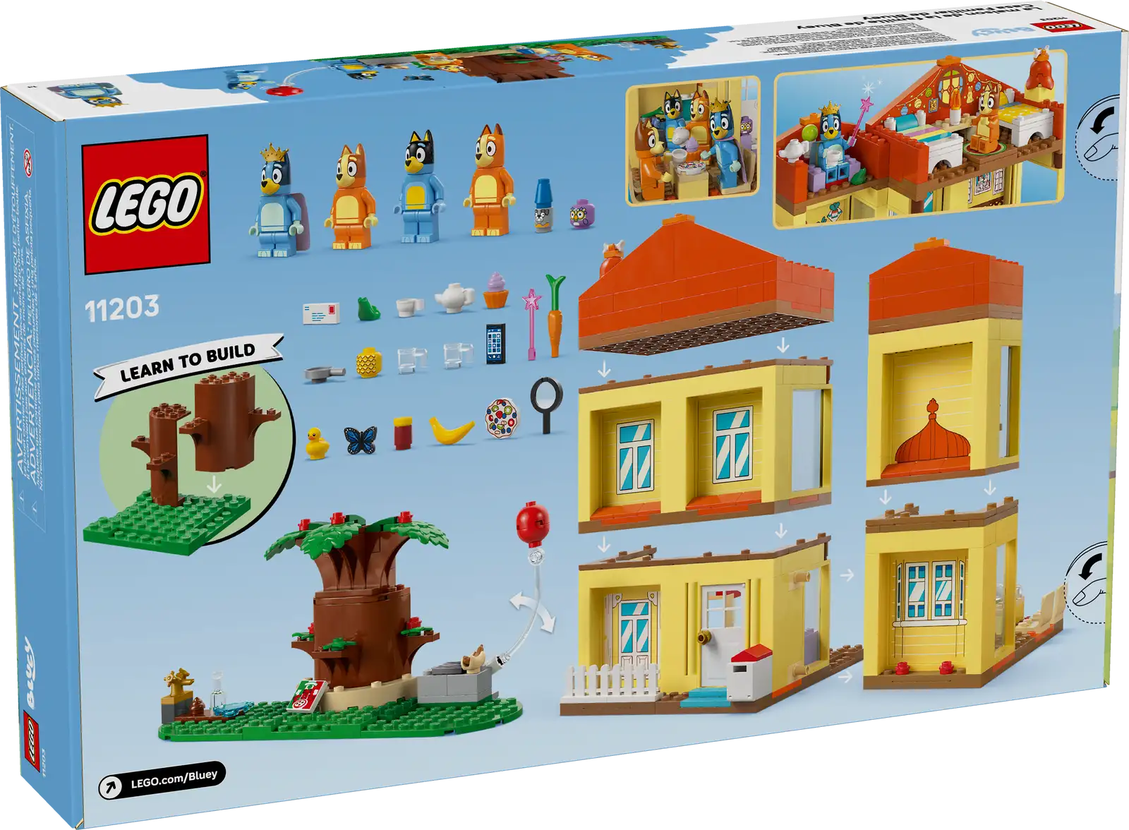11203-1 Bluey’s Family House Retail Box of Lego® Set of Bluey’s Family House