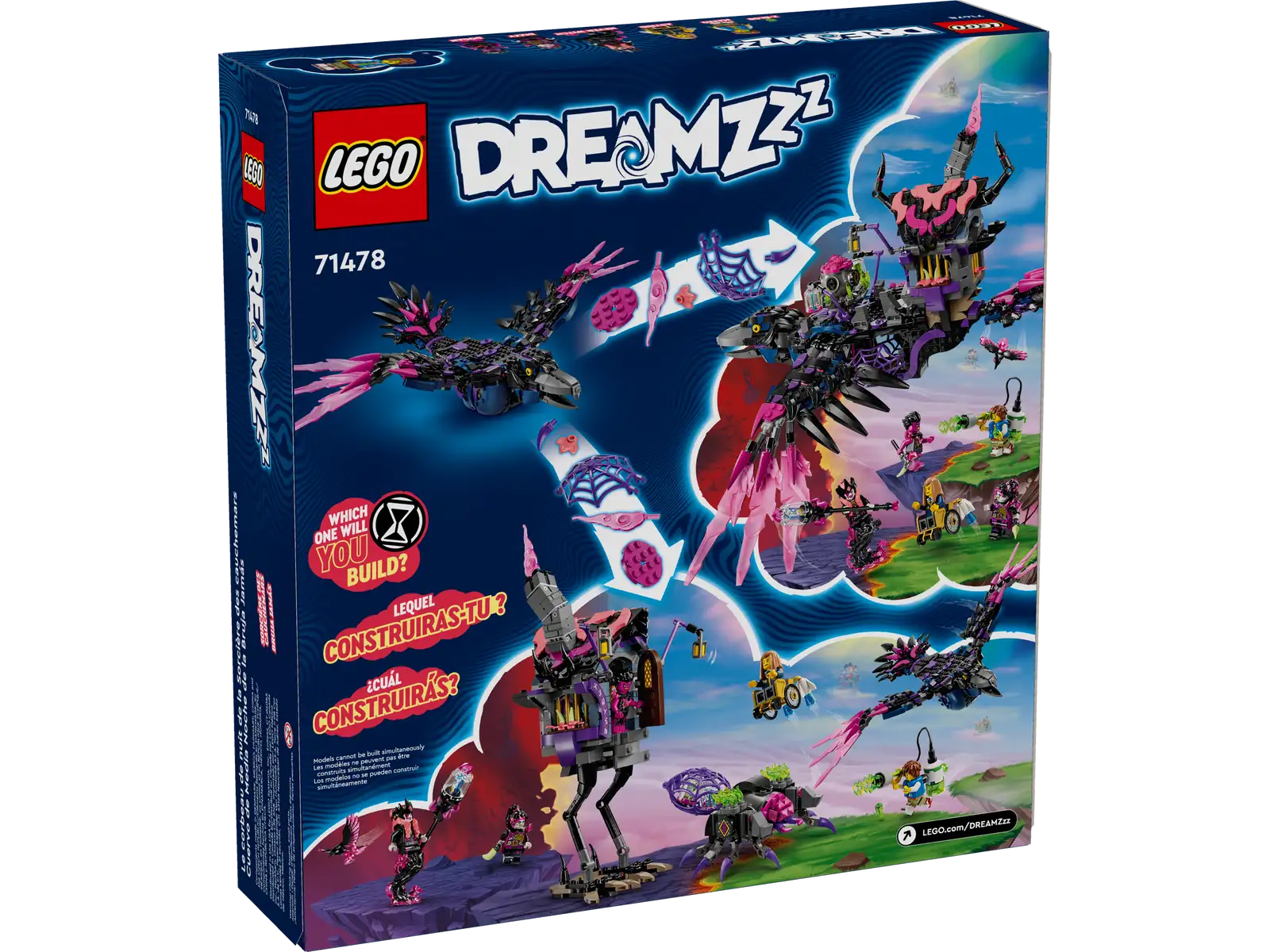 71478-1 The Never Witch's Midnight Raven Retail Box of Lego® Set of The Never Witch's Midnight Raven