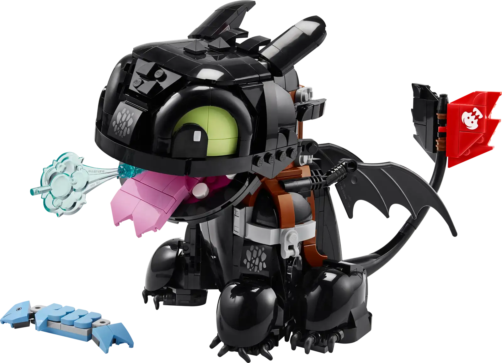 Completely Built Lego® Set of How to Train Your Dragon: Toothless