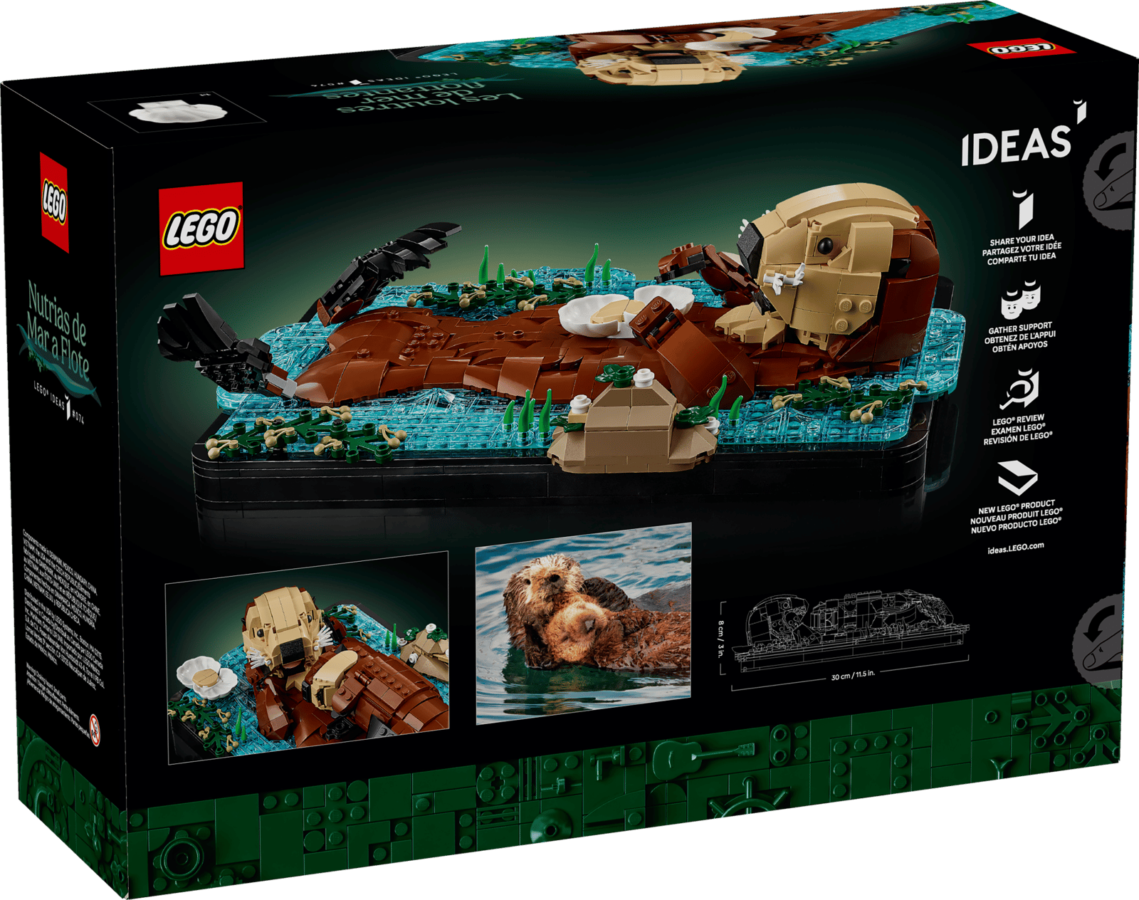 21366-1 Floating Sea Otters Retail Box of Lego® Set of Floating Sea Otters