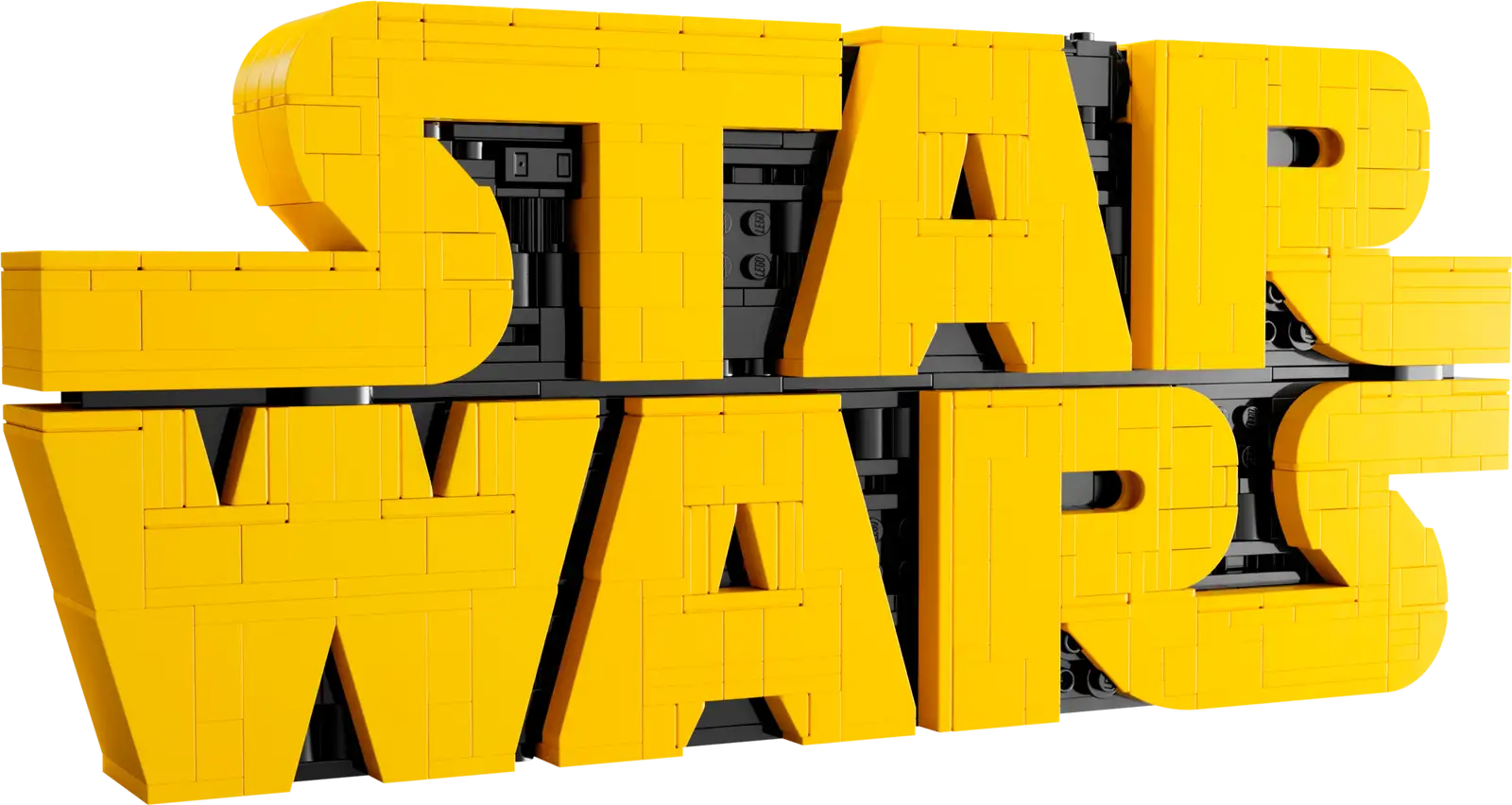 Completely Built Lego® Set of Brick-Built Star Wars Logo