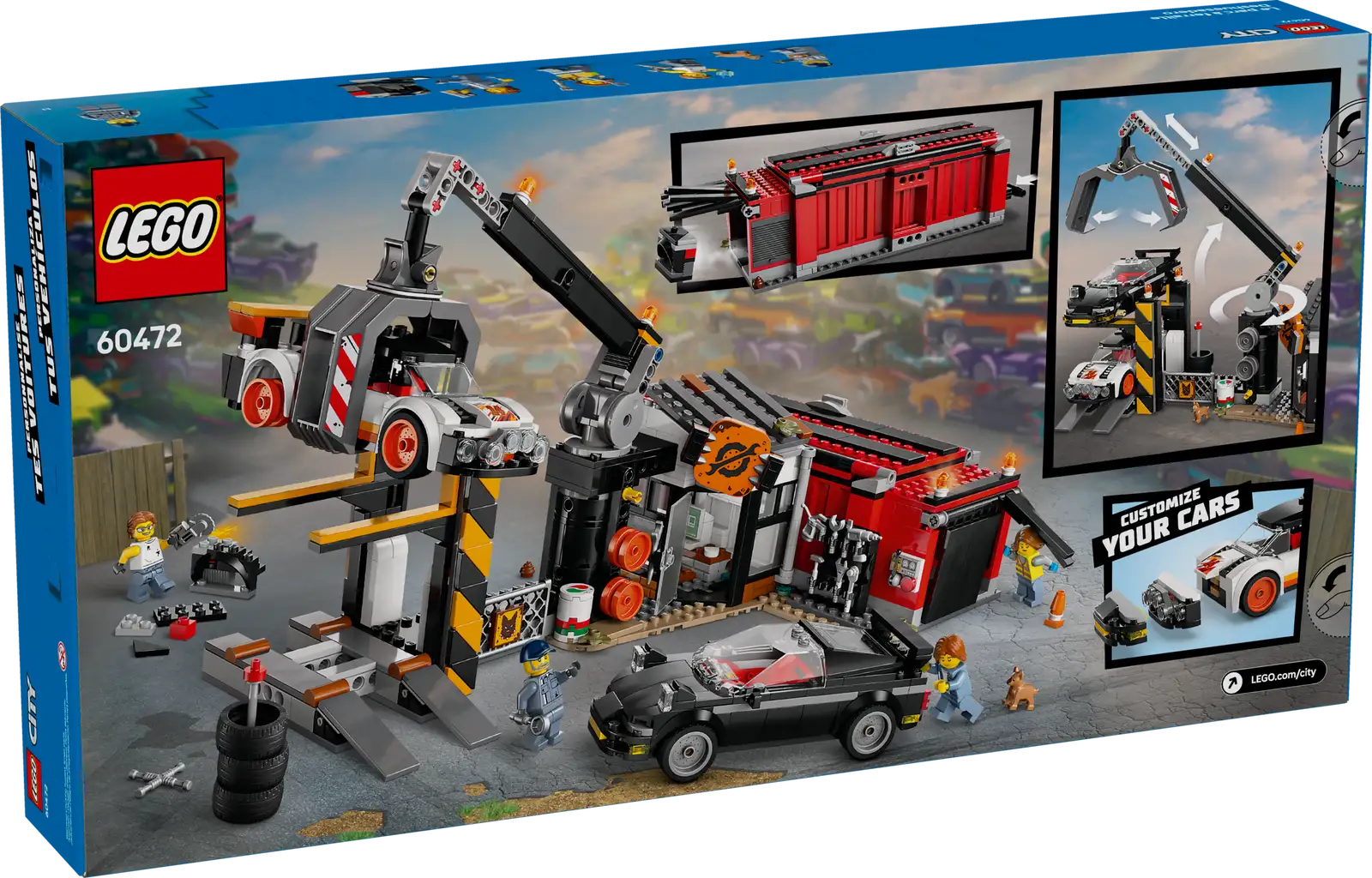 60472-1 Scrapyard with Cars Retail Box of Lego® Set of Scrapyard with Cars