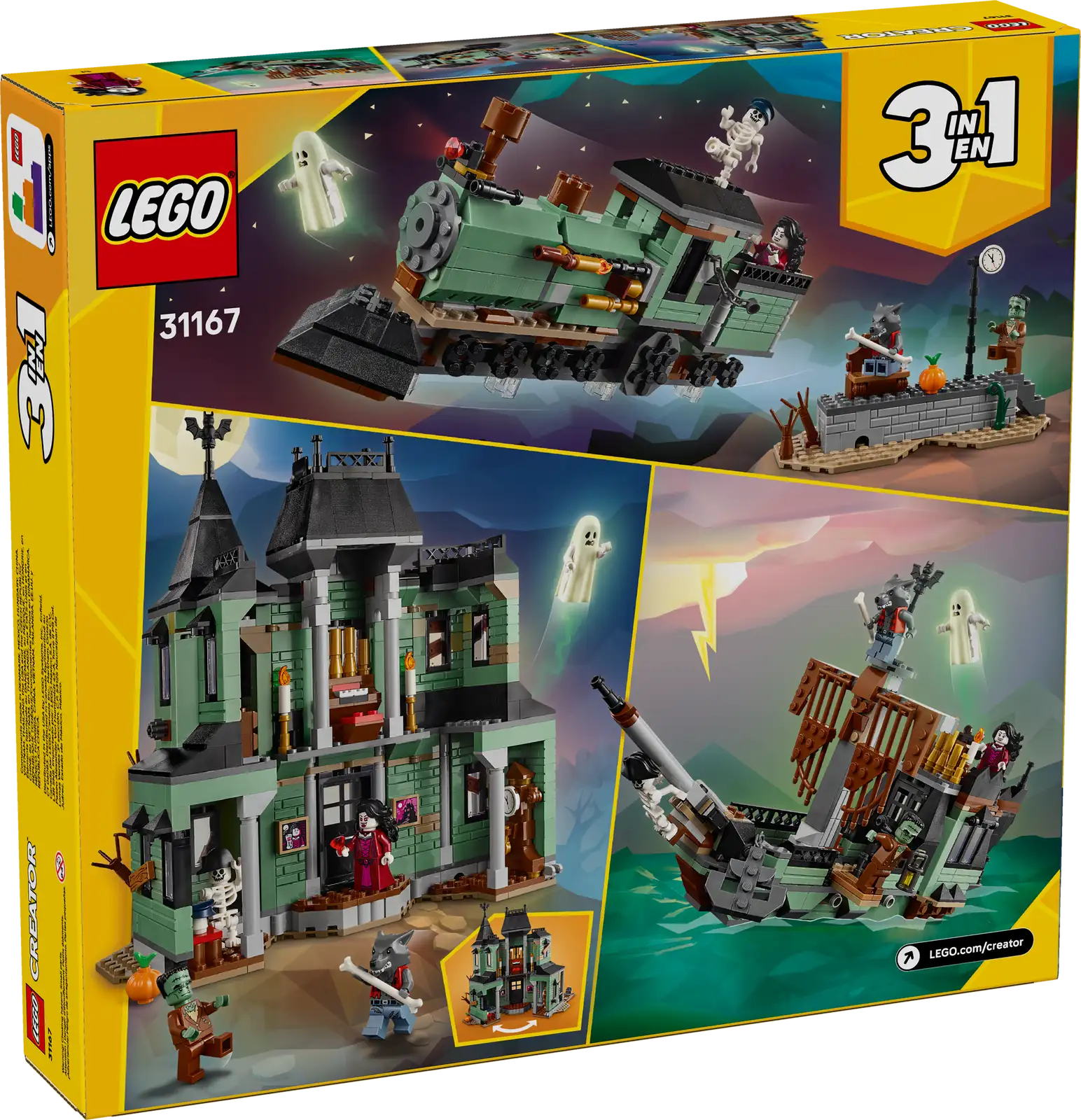 31167-1 Haunted Mansion Retail Box of Lego® Set of Haunted Mansion