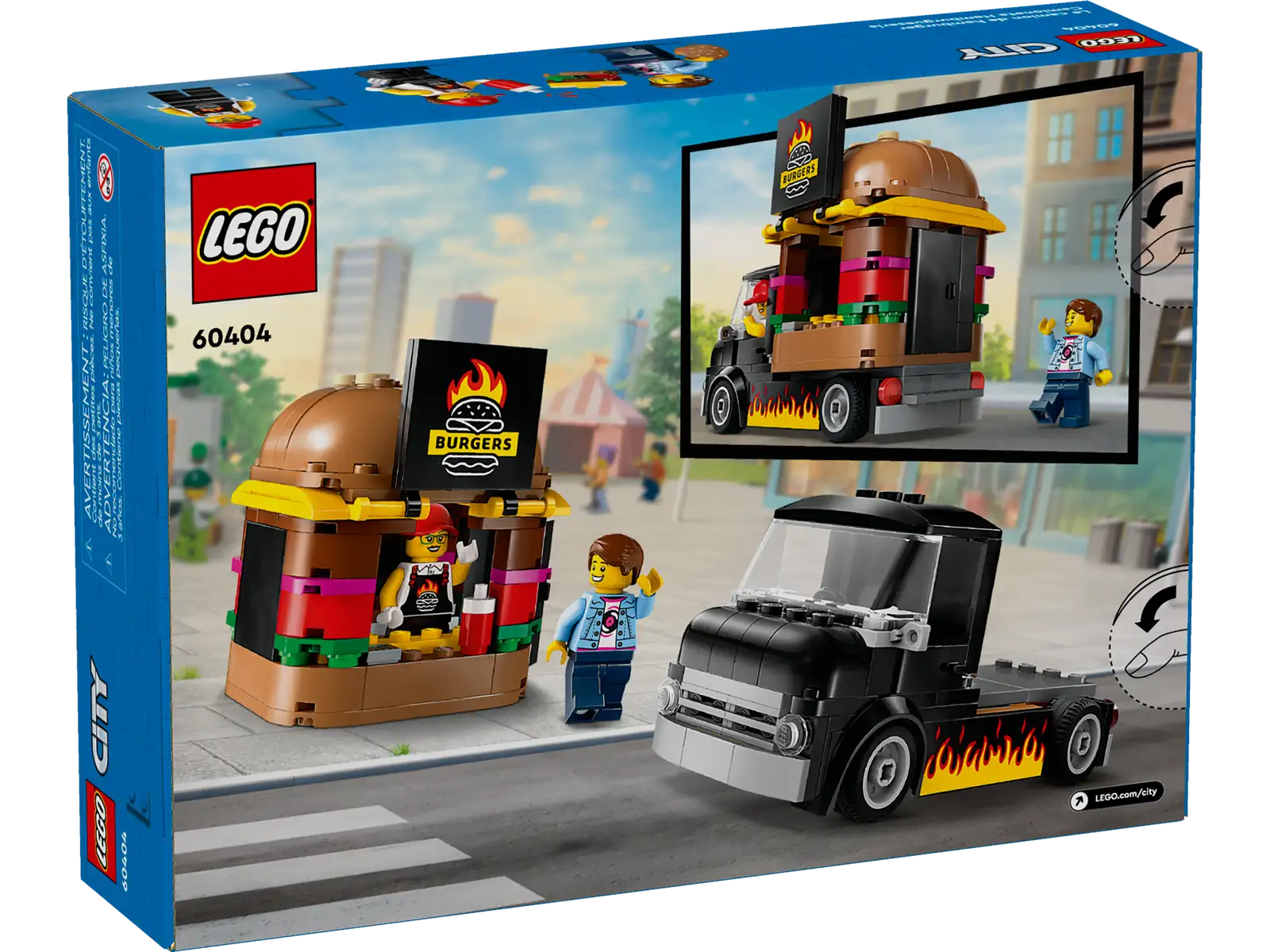 60404-1 Burger Truck Retail Box of Lego® Set of Burger Truck