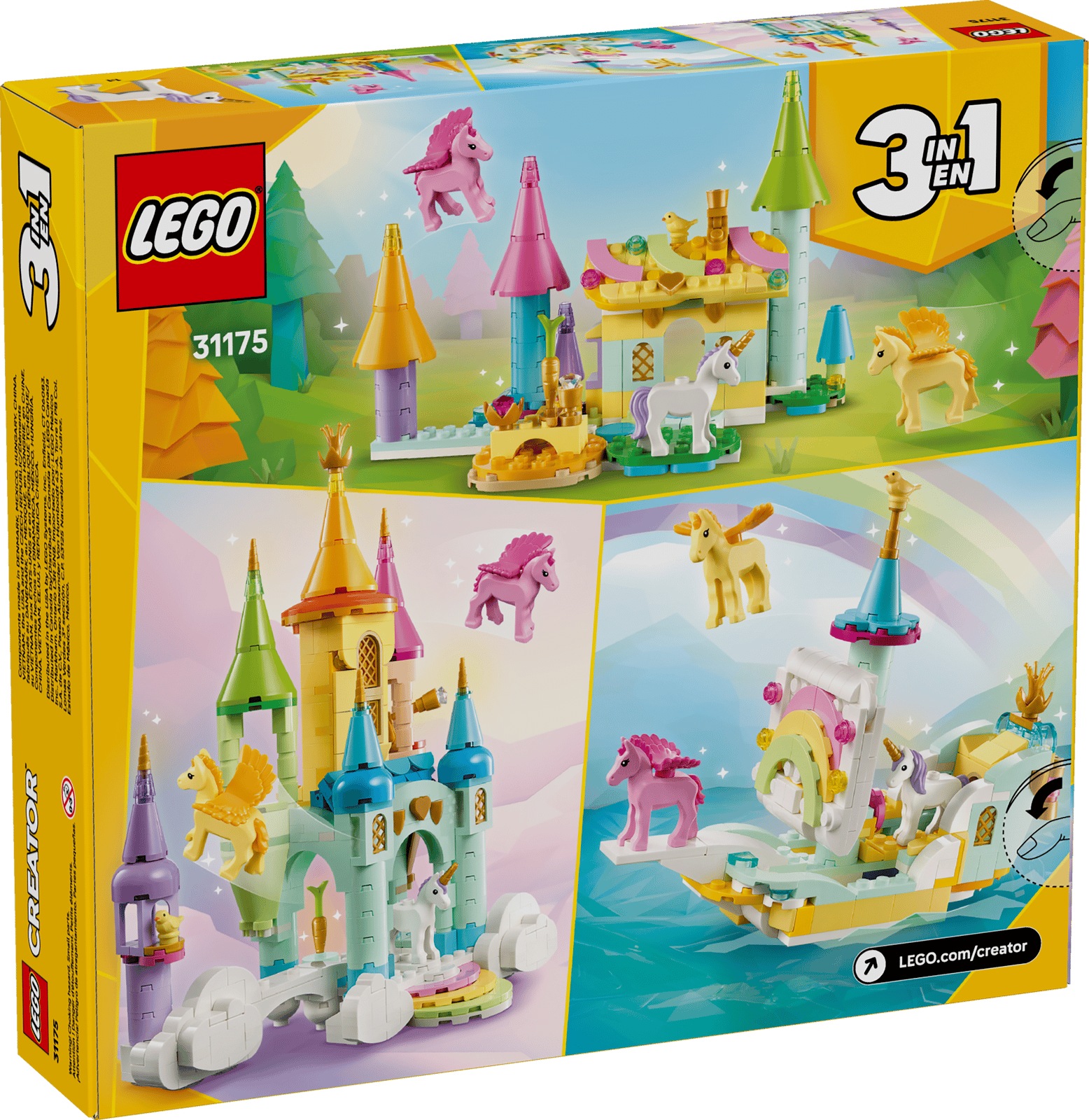 31175-1 Unicorn Castle Retail Box of Lego® Set of Unicorn Castle