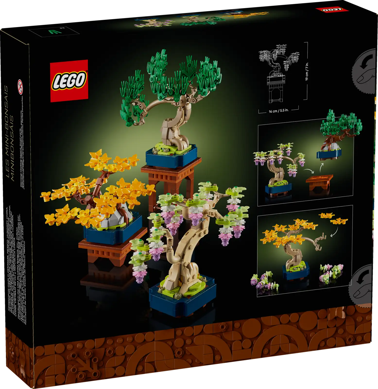 10373-1 Mini Bonsai Trees Retail Box of Lego® Set of Mini Bonsai Trees