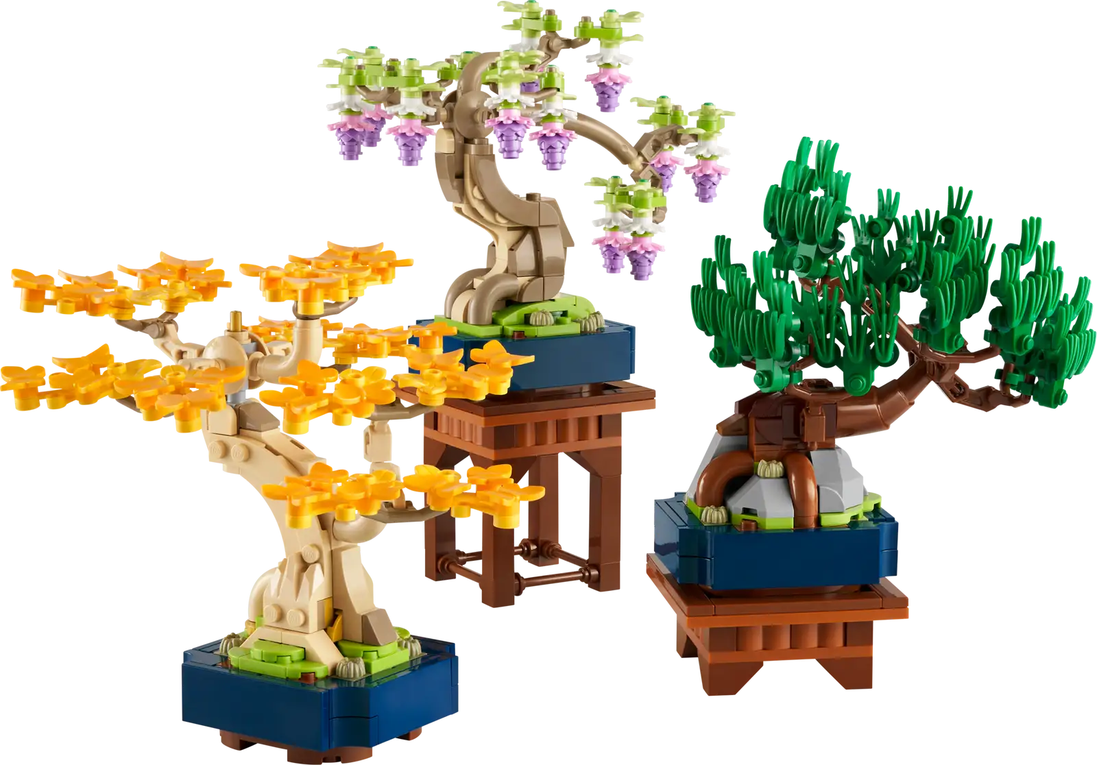 Completely Built Lego® Set of Mini Bonsai Trees