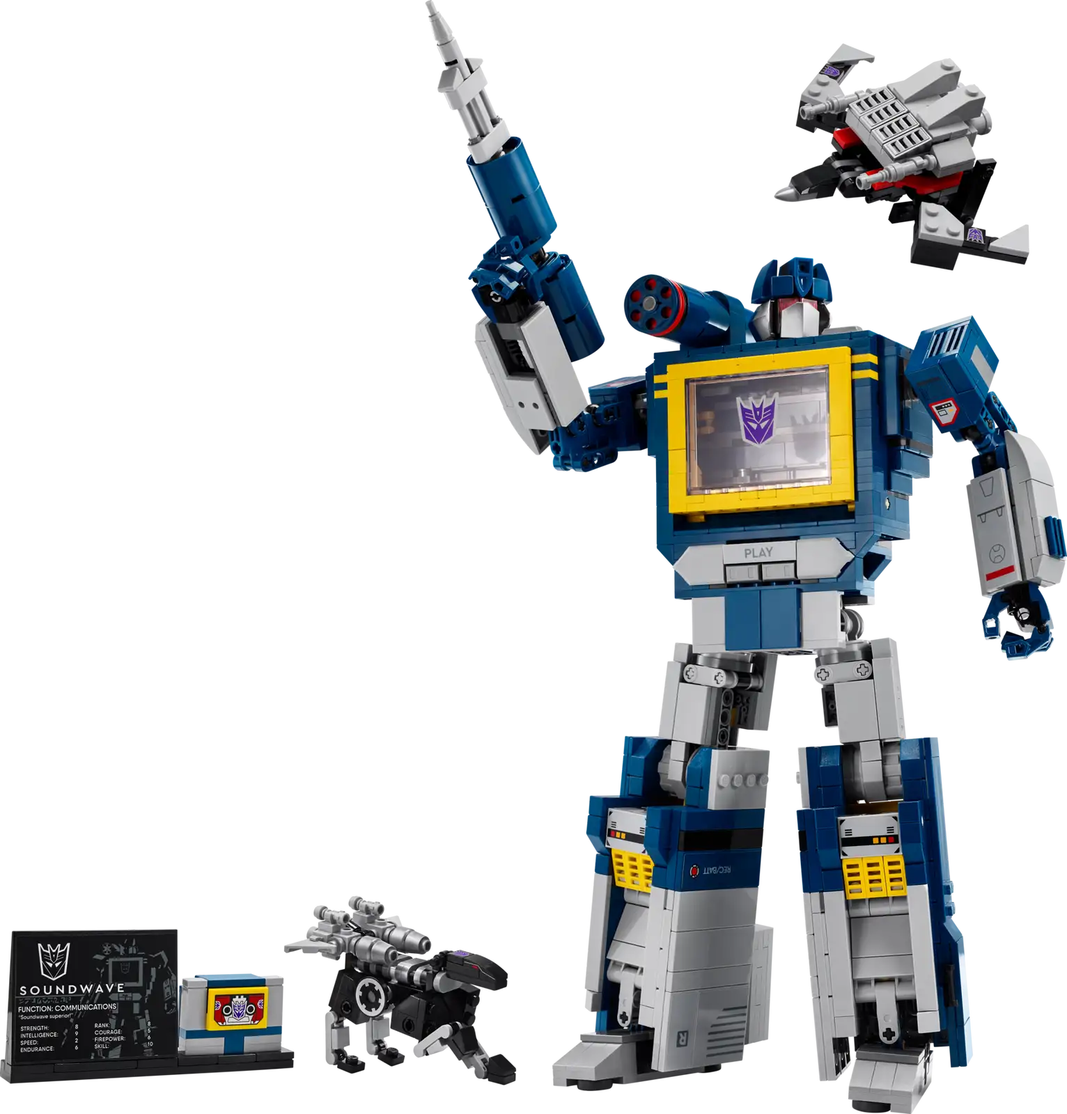 Completely Built Lego® Set of Transformers: Soundwave