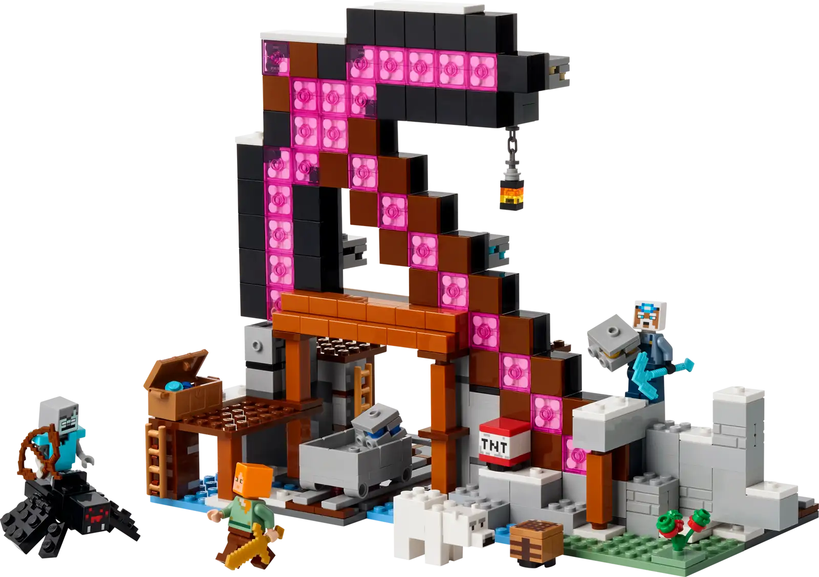 Completely Built Lego® Set of The Pickaxe Mine
