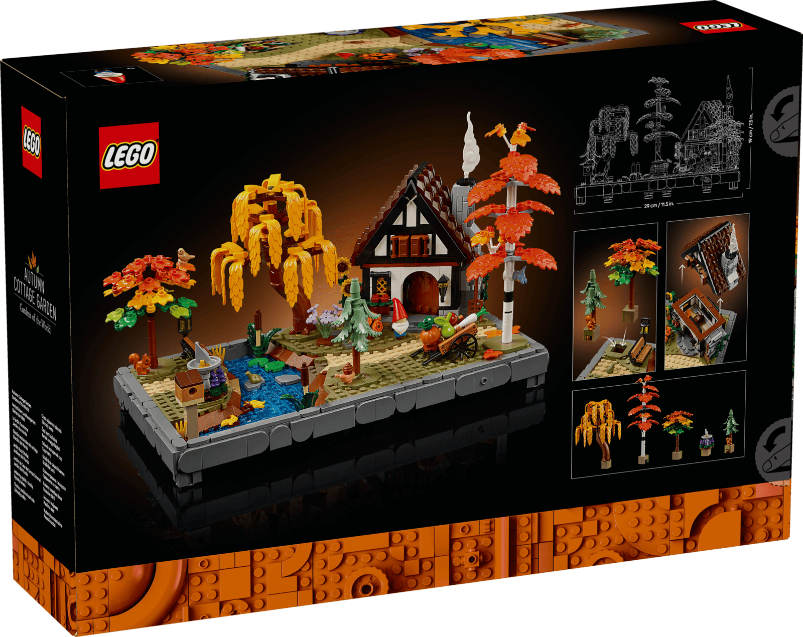 11372-1 Autumn Cottage Garden Retail Box of Lego® Set of Autumn Cottage Garden