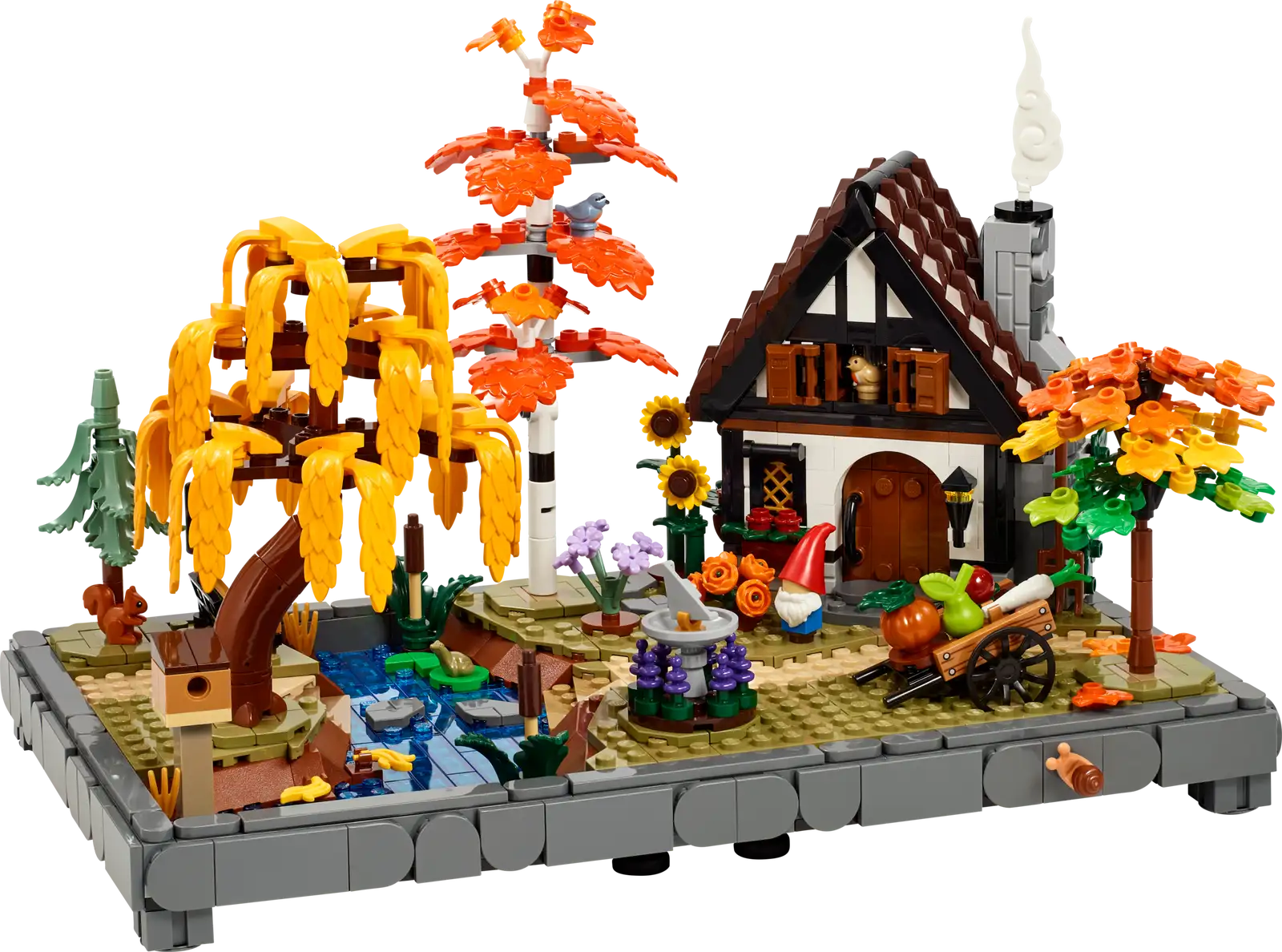 Completely Built Lego® Set of Autumn Cottage Garden